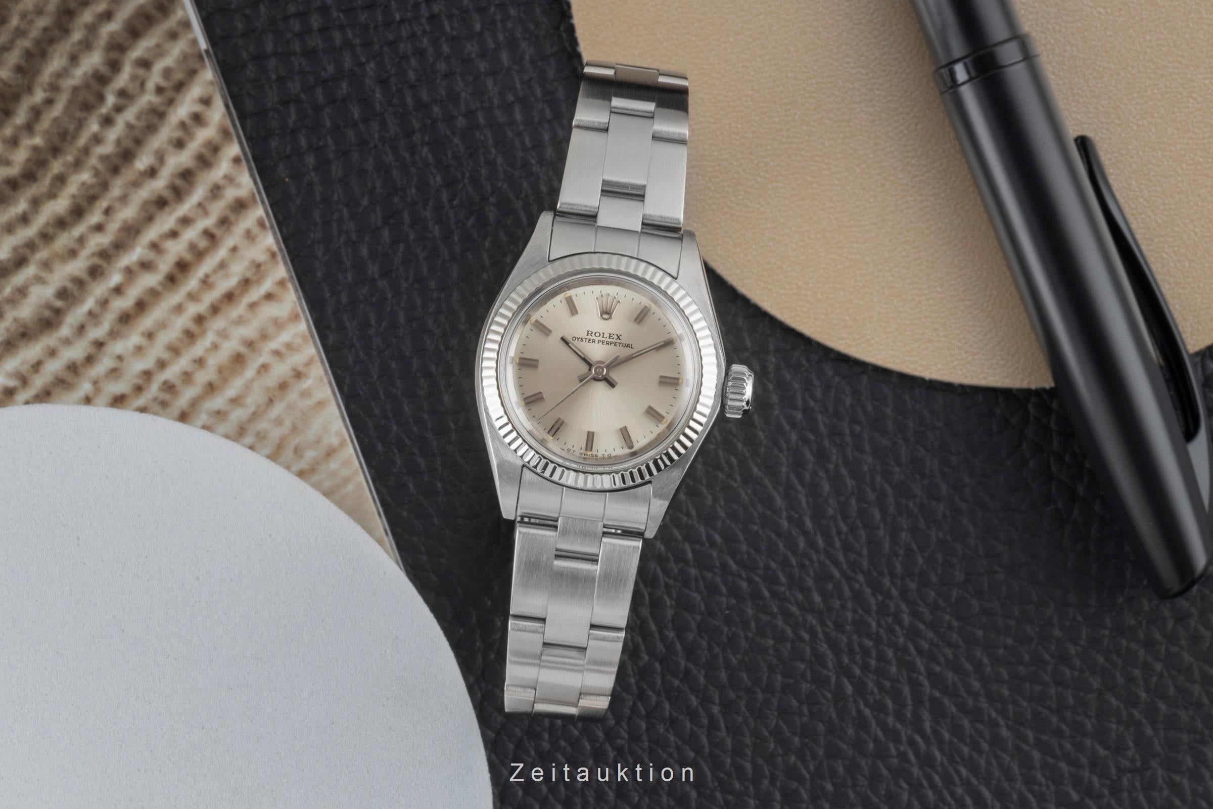 Rolex Oyster Perpetual acero / oro blanco automático reloj para damas  6719 Vintage  [2604179]