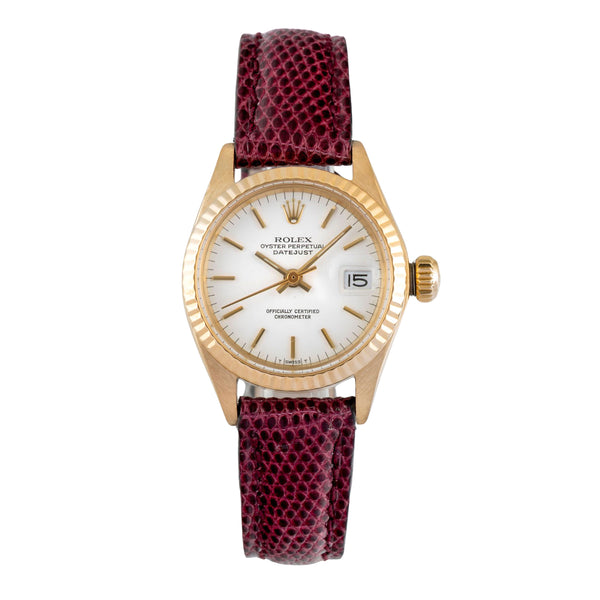 Rolex Lady Datejust oro de 18 quilates automático reloj para damas  6917 Vintage  [2604183]