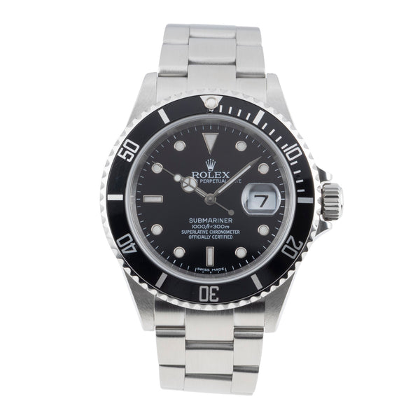Rolex Submariner acero automático reloj para caballeros 16610T  [2604187]