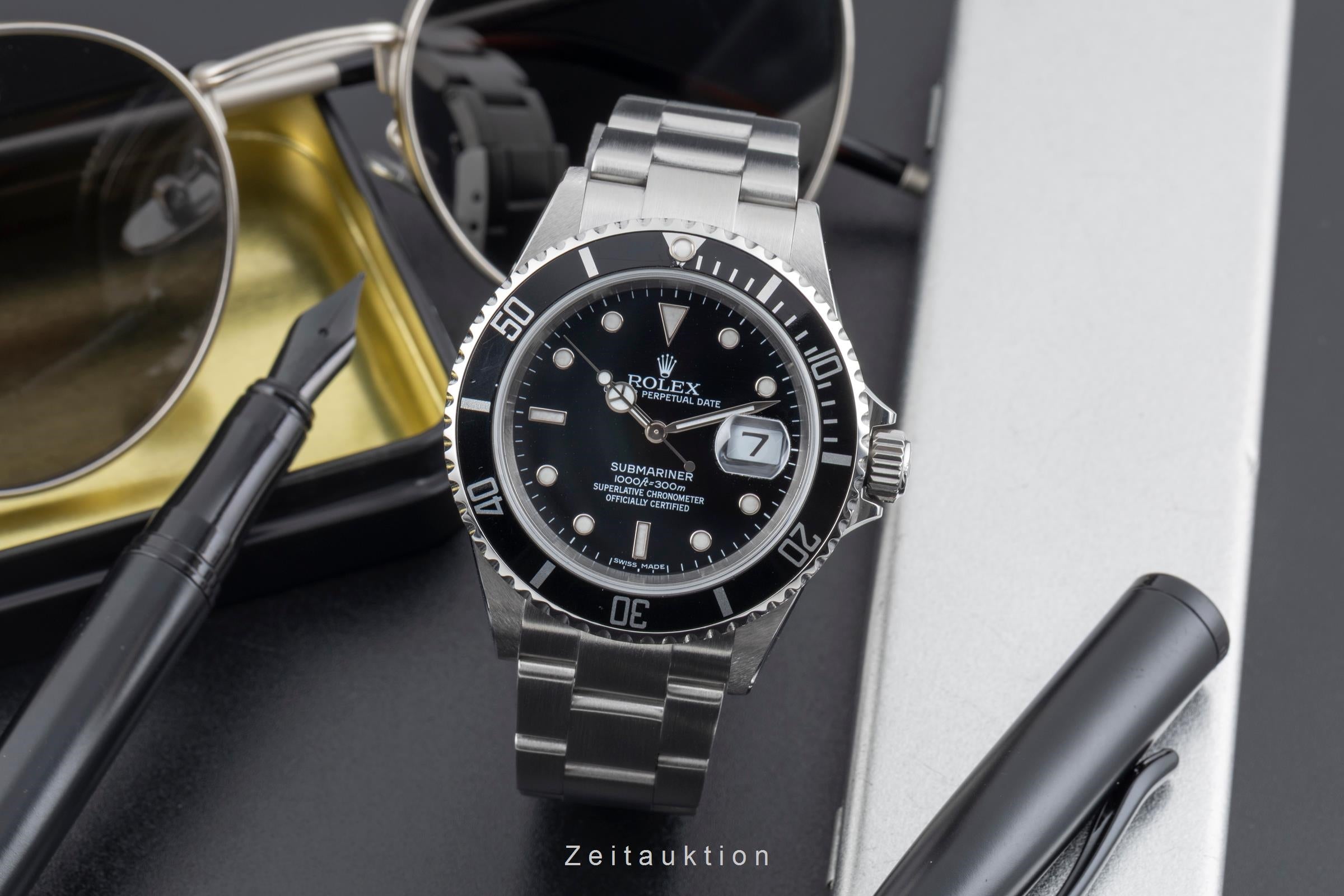Rolex Submariner acero automático reloj para caballeros 16610T  [2604187]