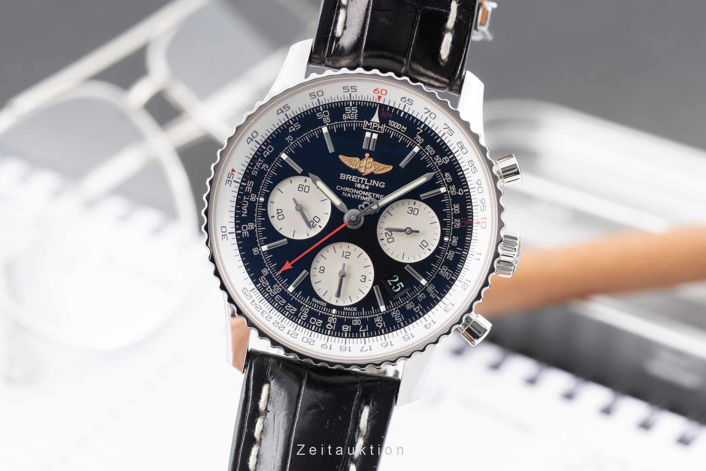 Breitling Navitimer 01 Chronograph Stahl Automatik Ref AB012012/BB01 B&P 2013 [2604189]
