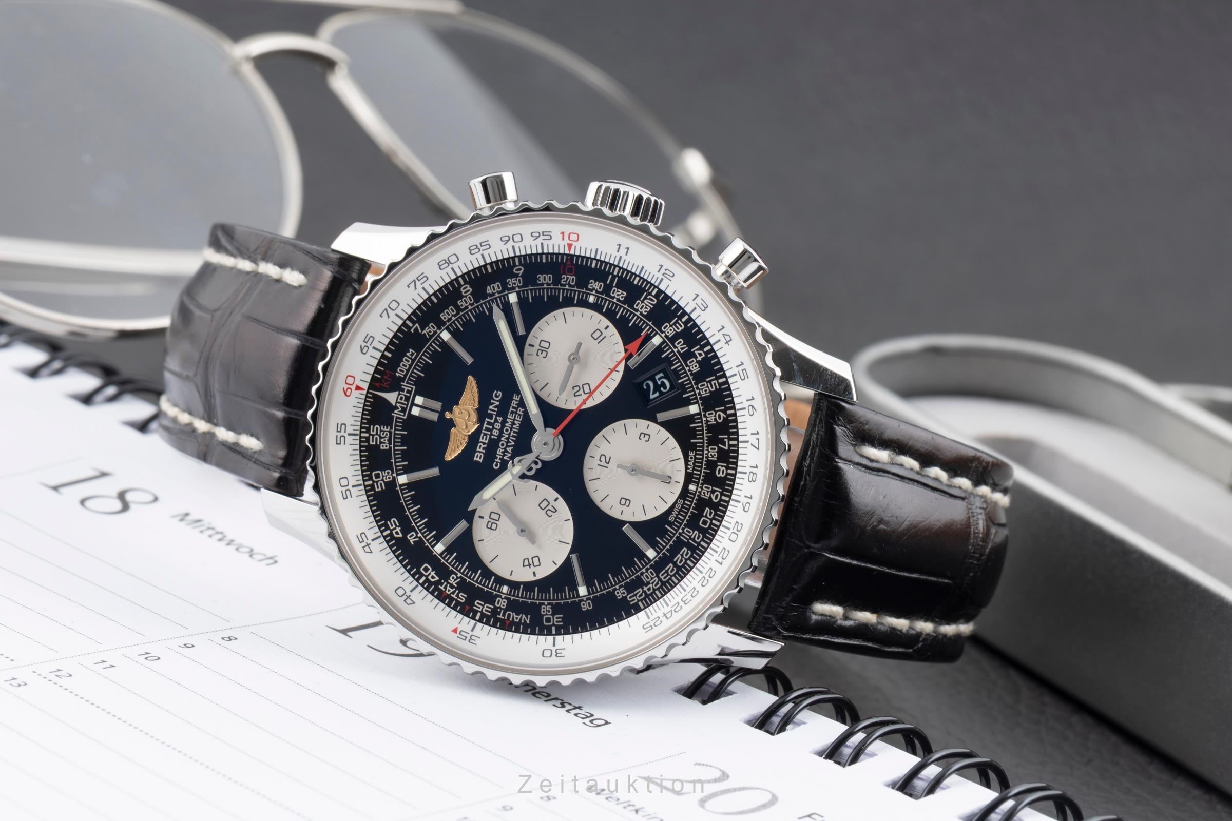 Breitling Navitimer 01 cronografo acciaio automatismo orologio da uomo AB012012/BB01  [2604189]