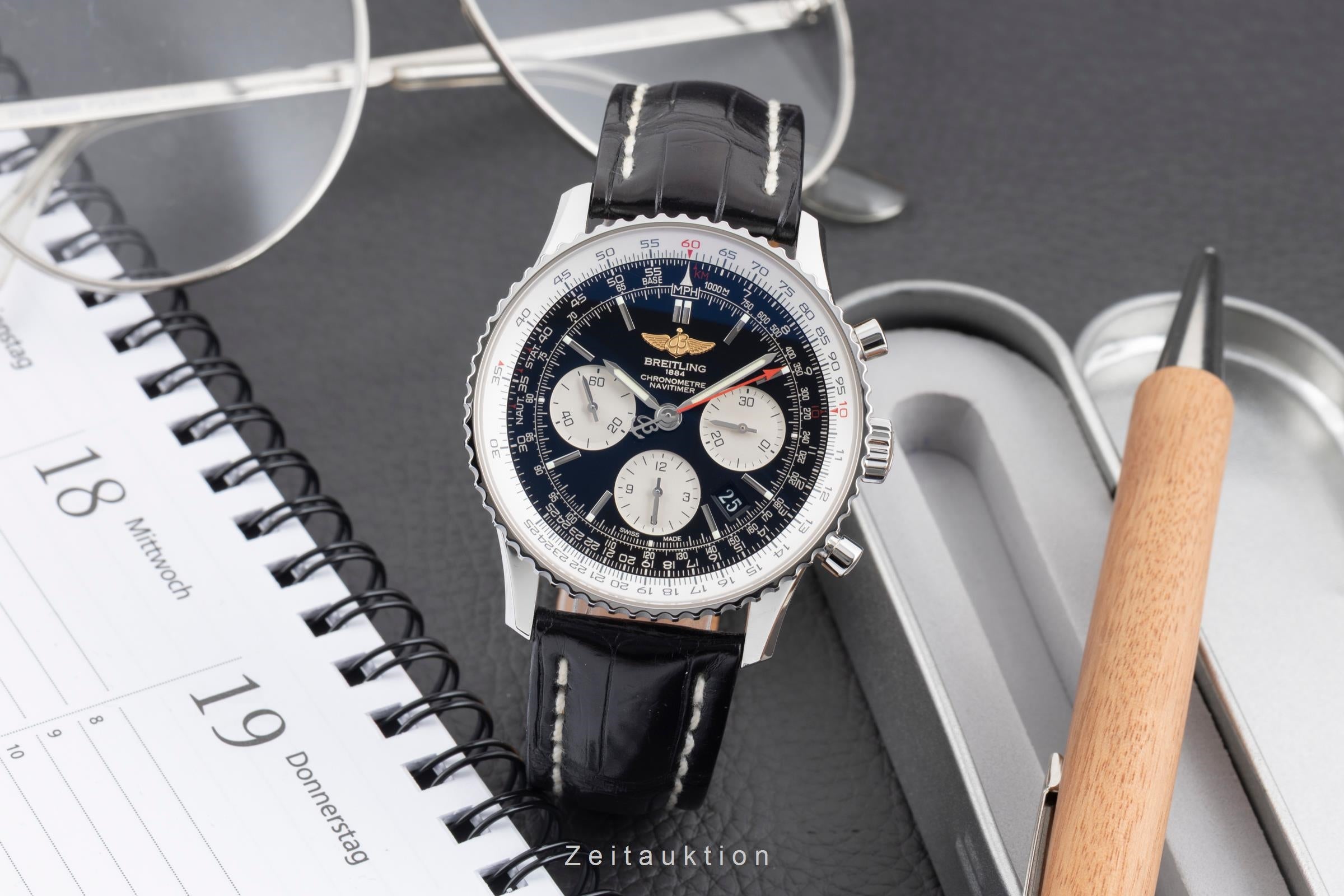 Breitling Navitimer 01 cronografo acciaio automatismo orologio da uomo AB012012/BB01  [2604189]