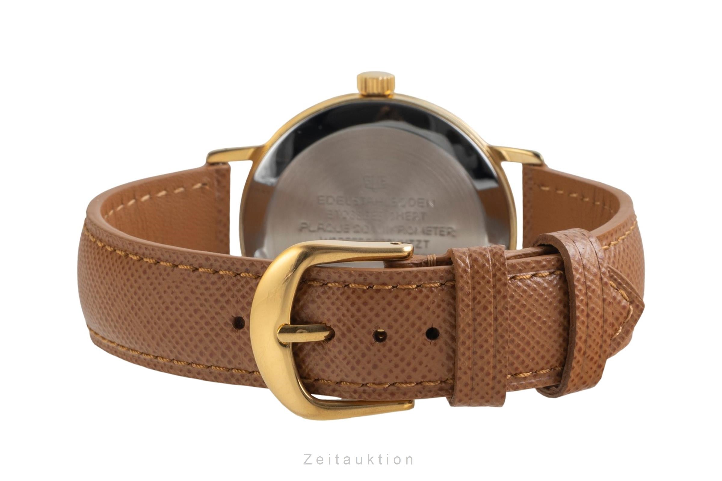 Glashütte latón bañado en oro cuerda manual reloj para caballeros Vintage  [2604196]