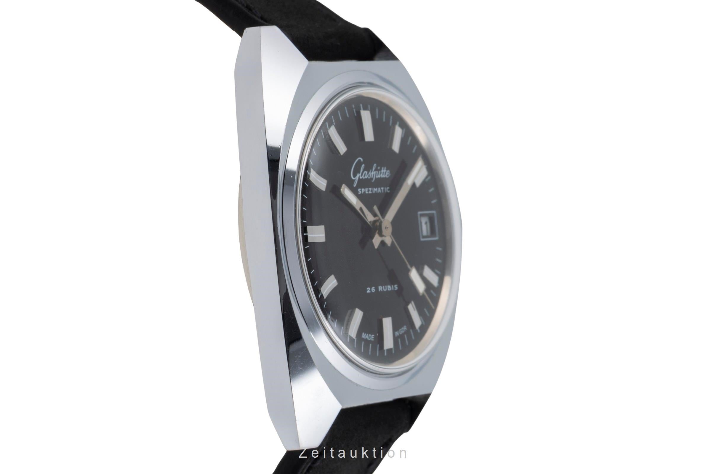 Glashütte Spezimatic latón cromado automático reloj para caballeros Vintage  [2604197]