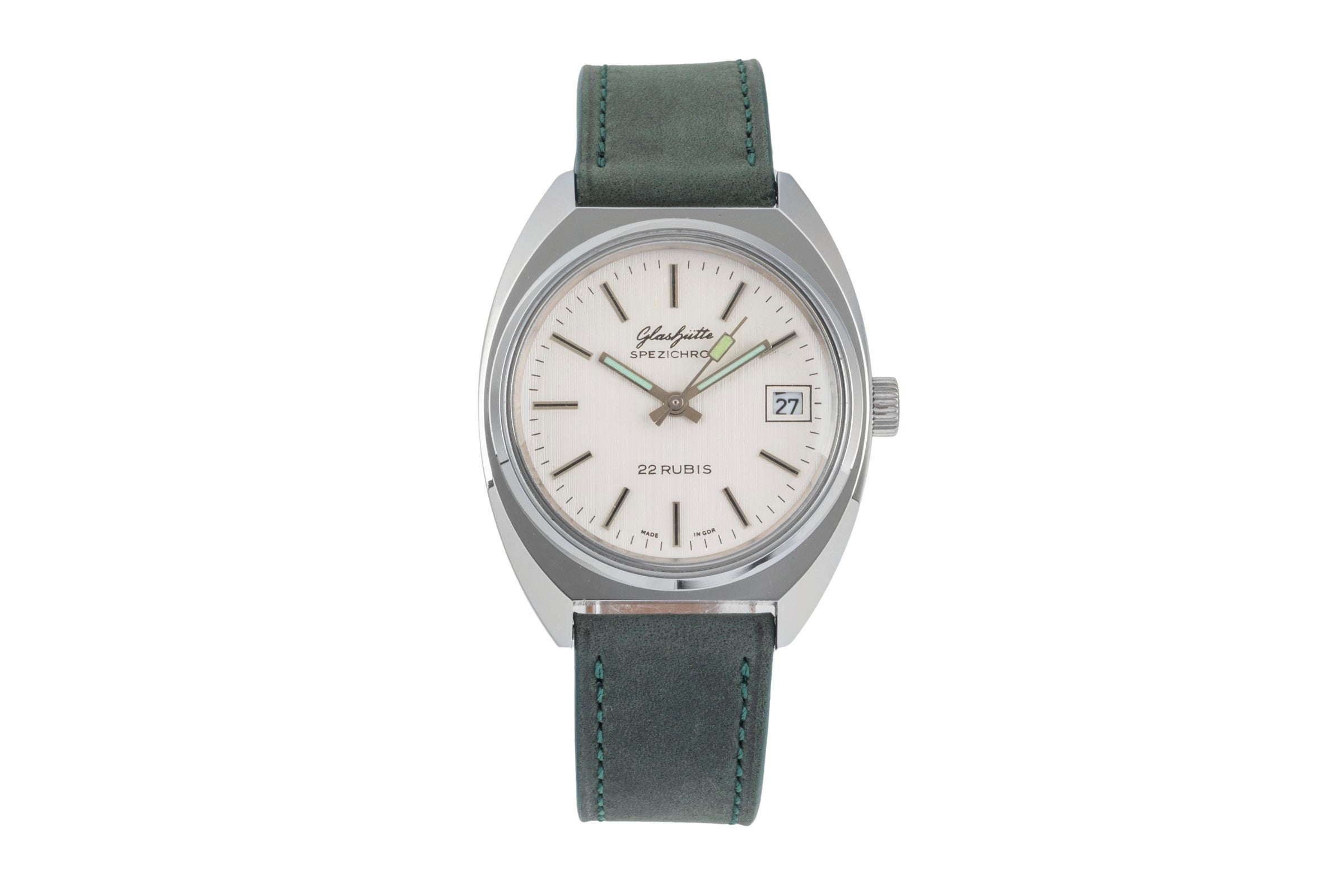 Glashütte Spezichron laiton chromé automatique montre pour hommes Vintage  [2604198]