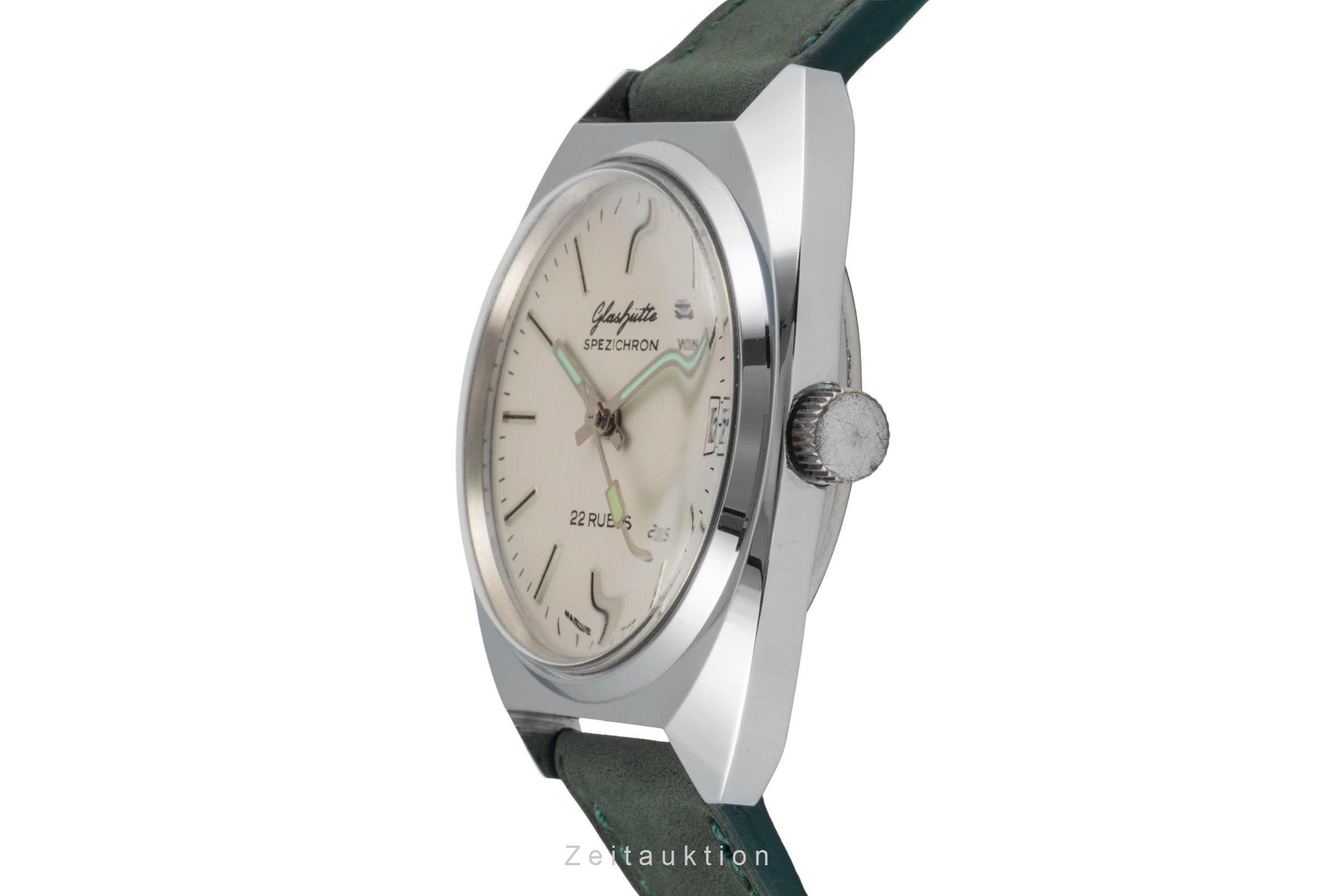 Glashütte Spezichron latón cromado automático reloj para caballeros Vintage  [2604198]