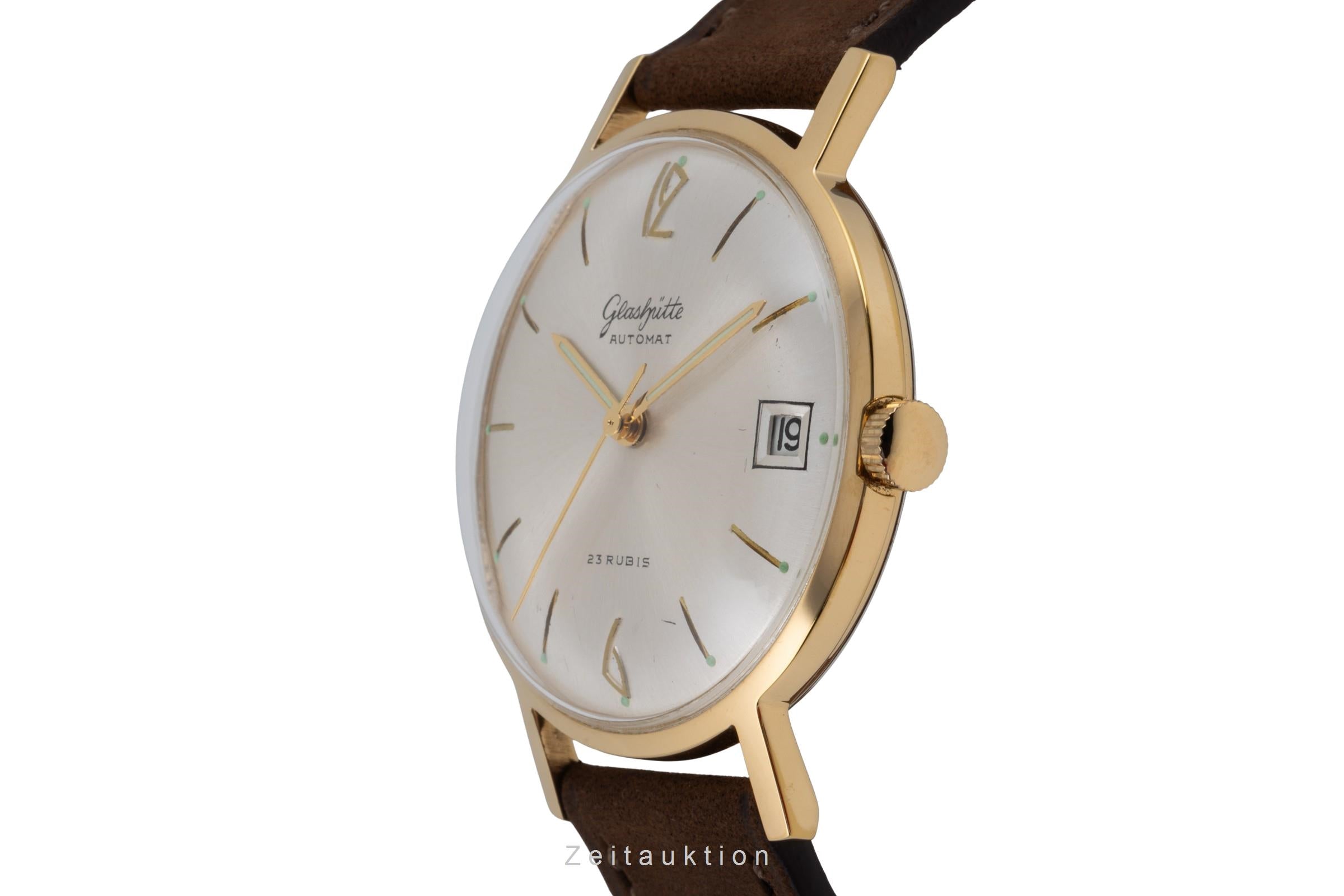 Glashütte Automat latón bañado en oro automático reloj para caballeros Vintage  [2604199]