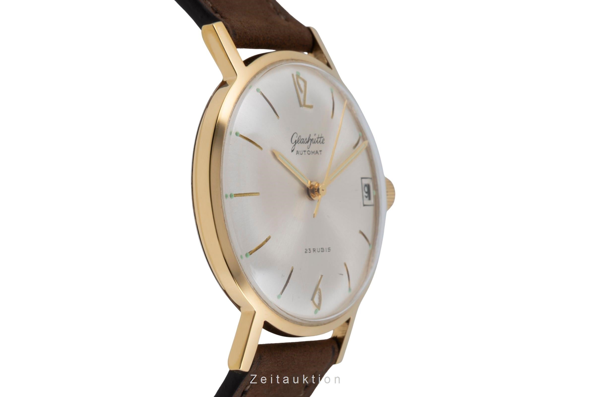 Glashütte Automat latón bañado en oro automático reloj para caballeros Vintage  [2604199]