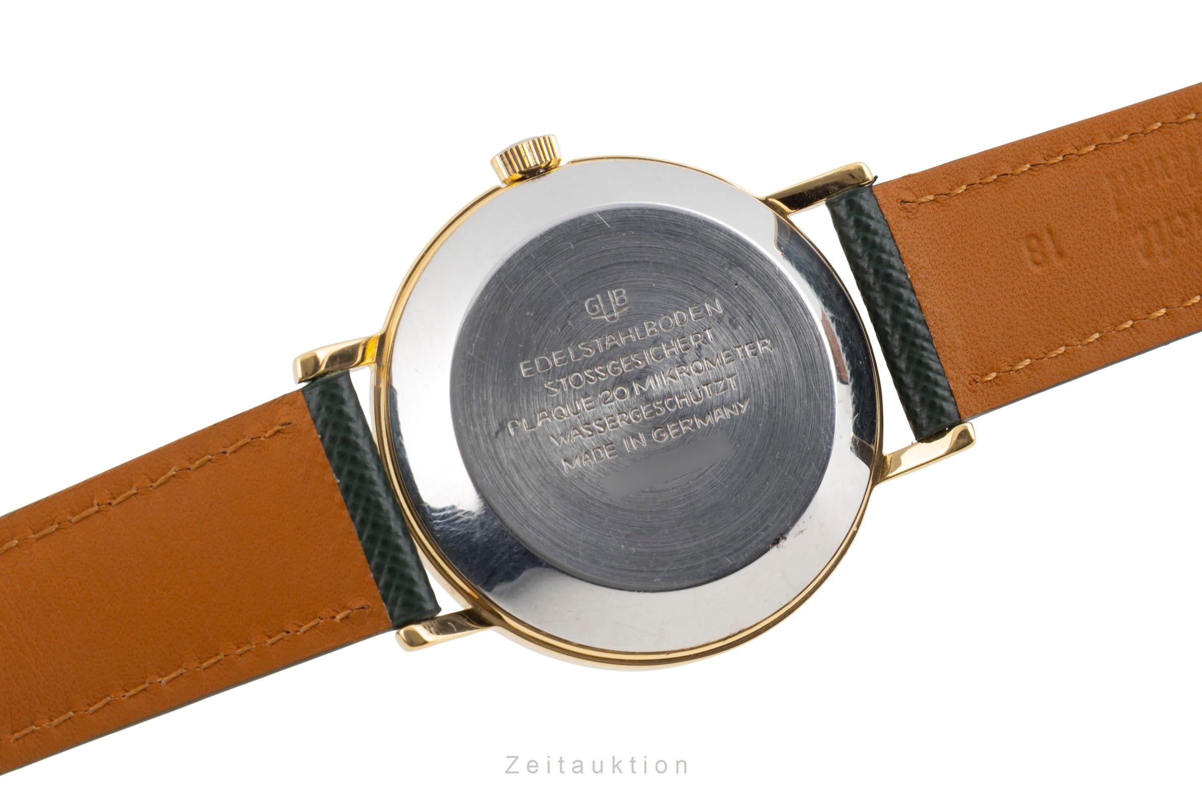 Glashütte Automat latón bañado en oro automático reloj para caballeros Vintage  [2604200]