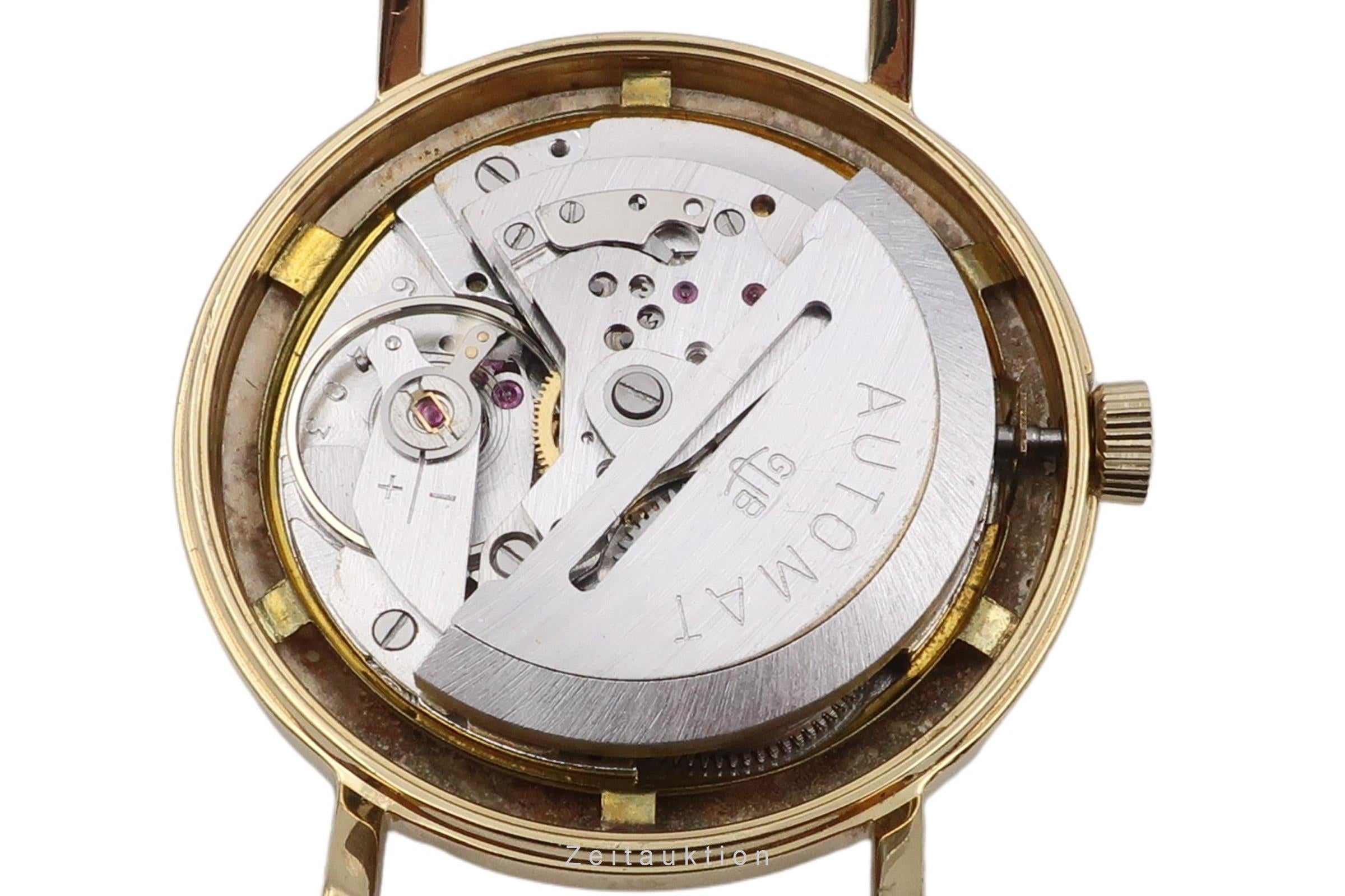 Glashütte Automat latón bañado en oro automático reloj para caballeros Vintage  [2604200]