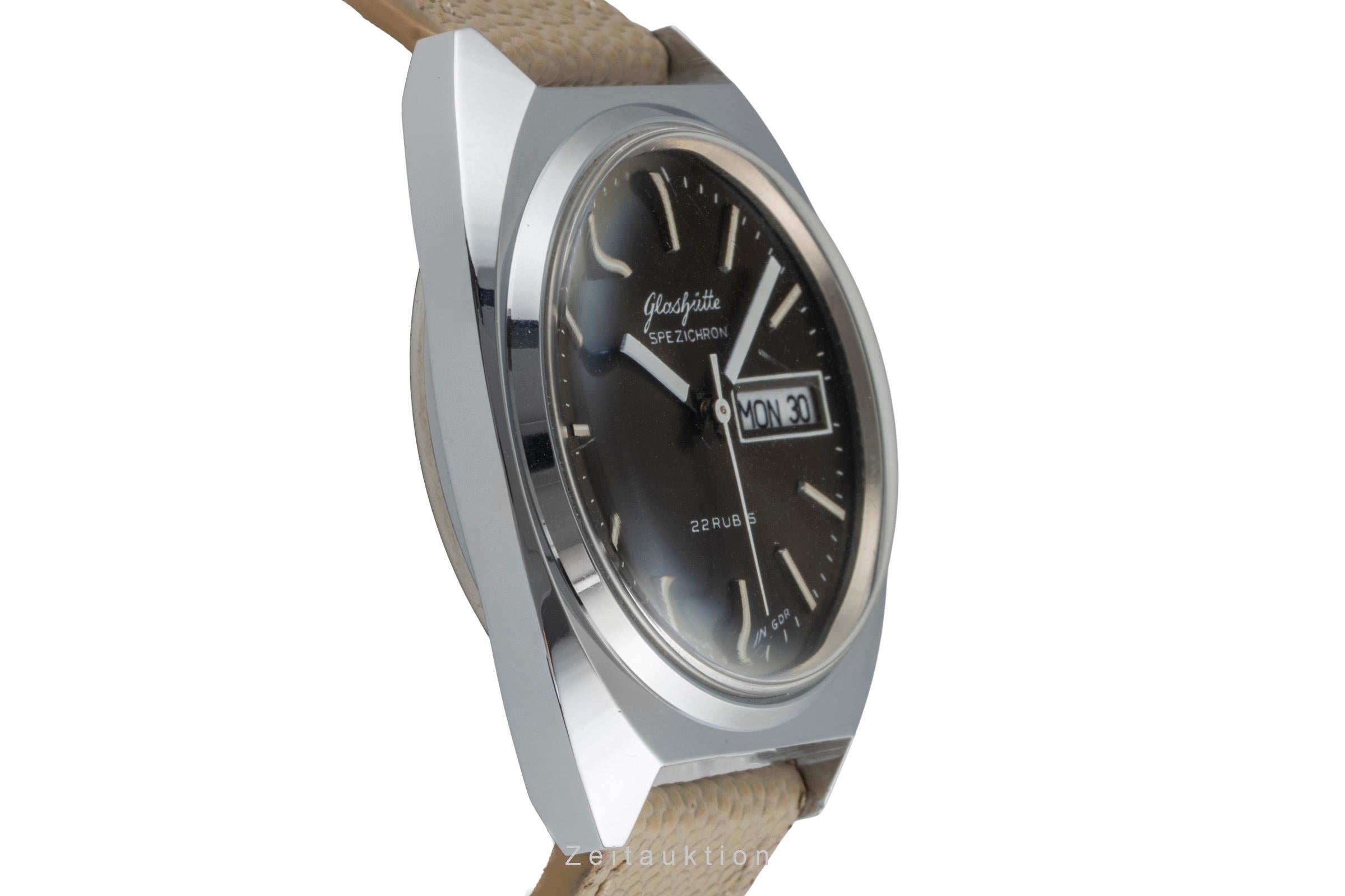 Glashütte Spezichron chromed brass automatic men's watch Vintage  [2604201]