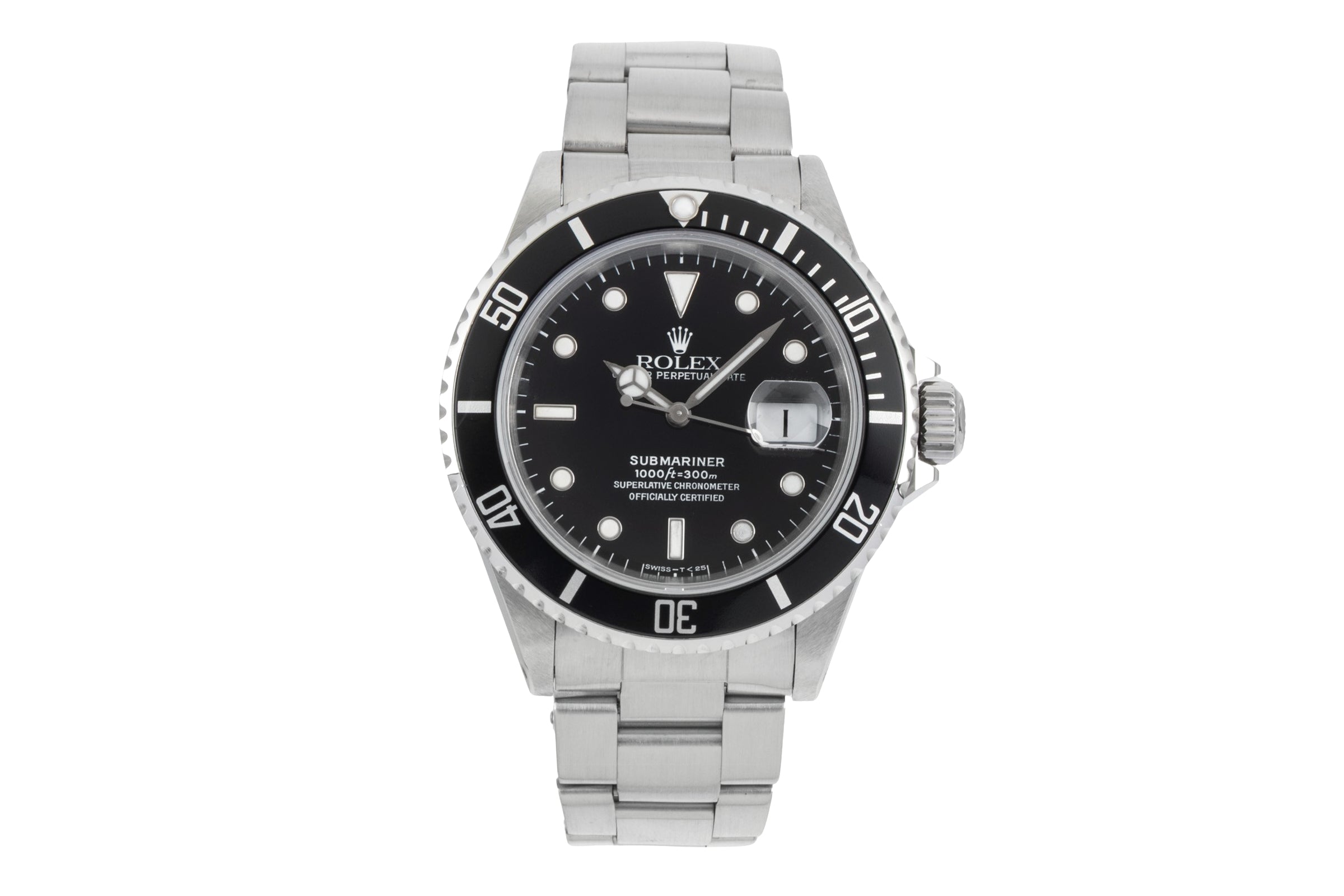 Rolex Submariner acero automático reloj para caballeros 16610  [2604202]