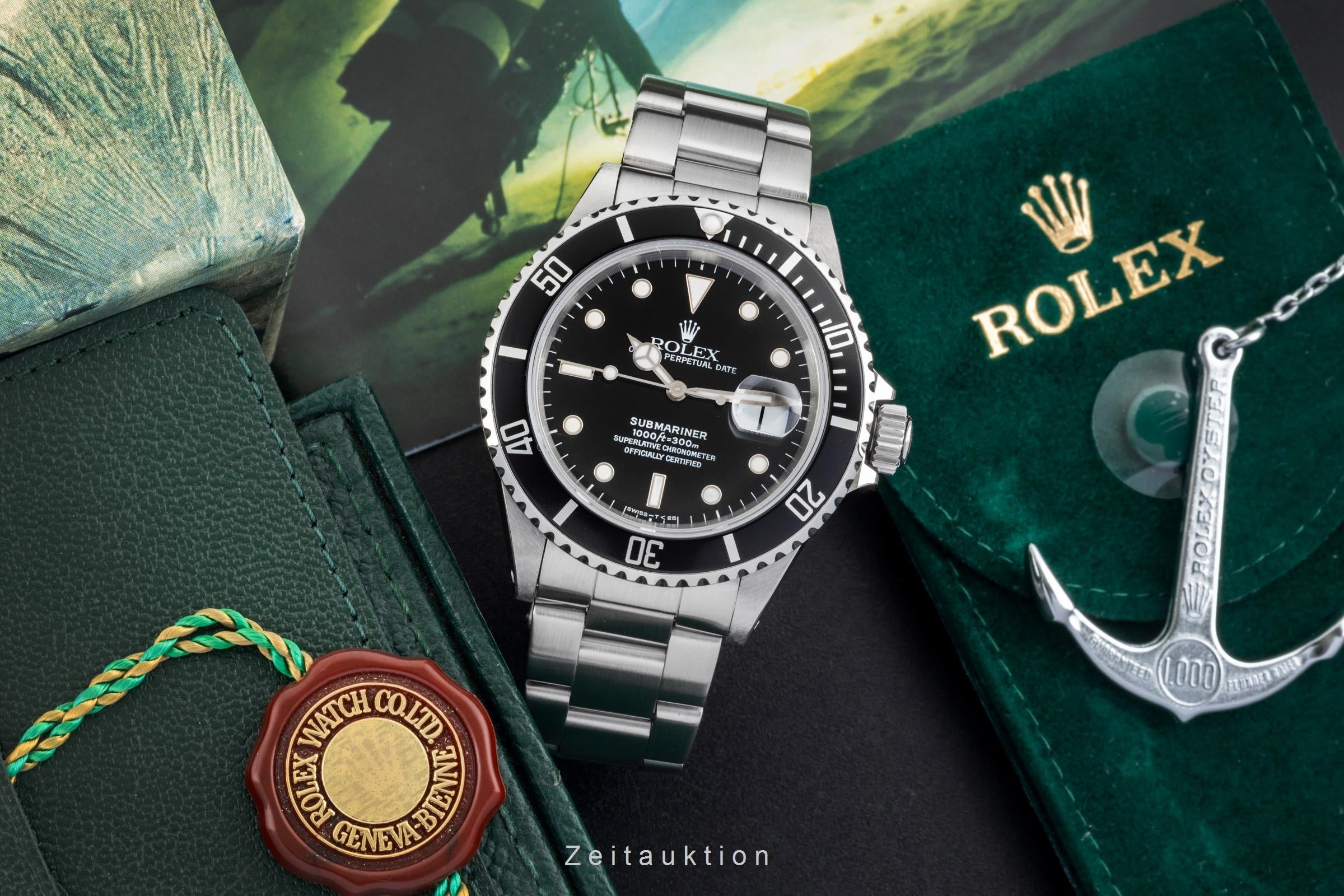 Rolex Submariner acero automático reloj para caballeros 16610  [2604202]