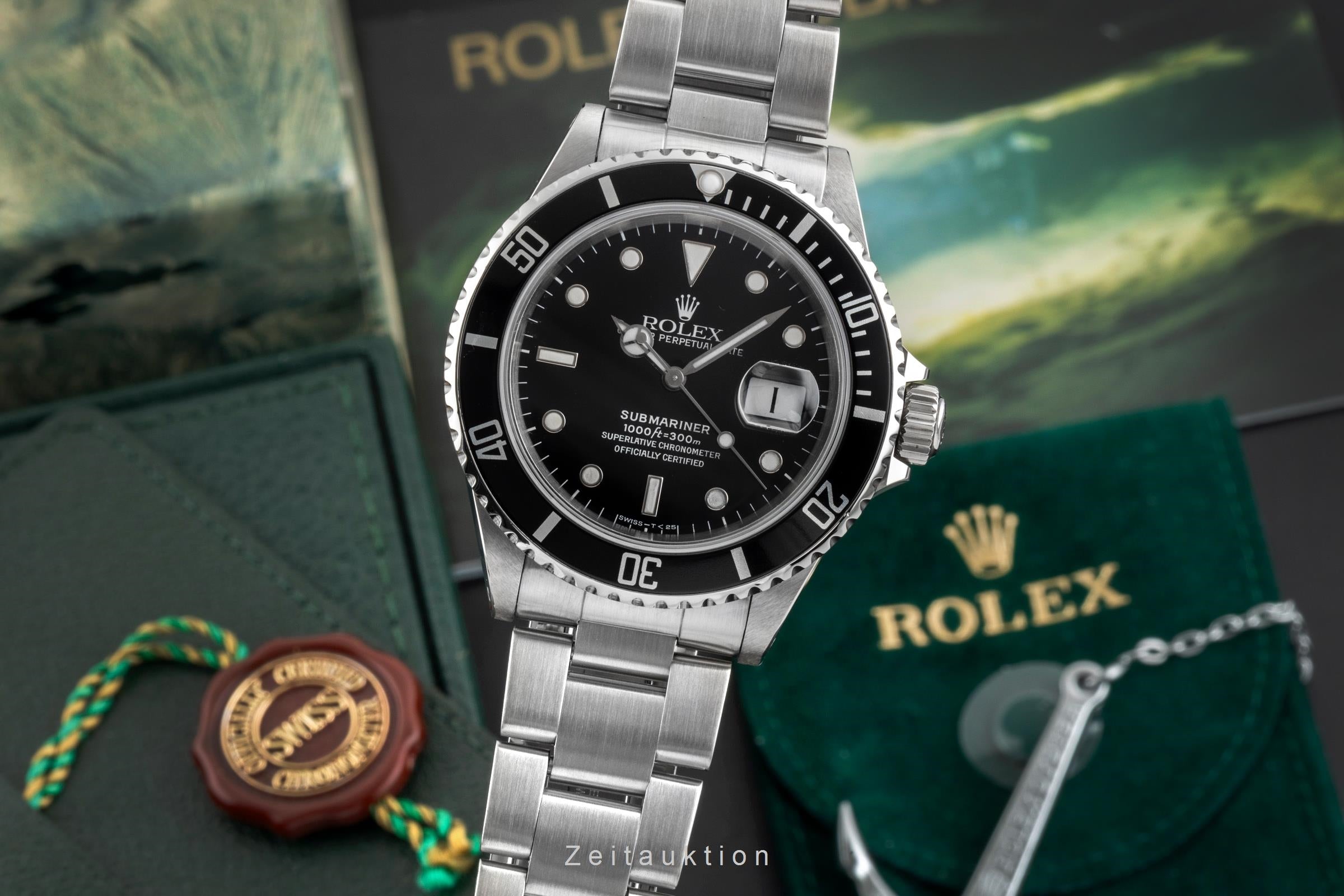 Rolex Submariner acero automático reloj para caballeros 16610  [2604202]
