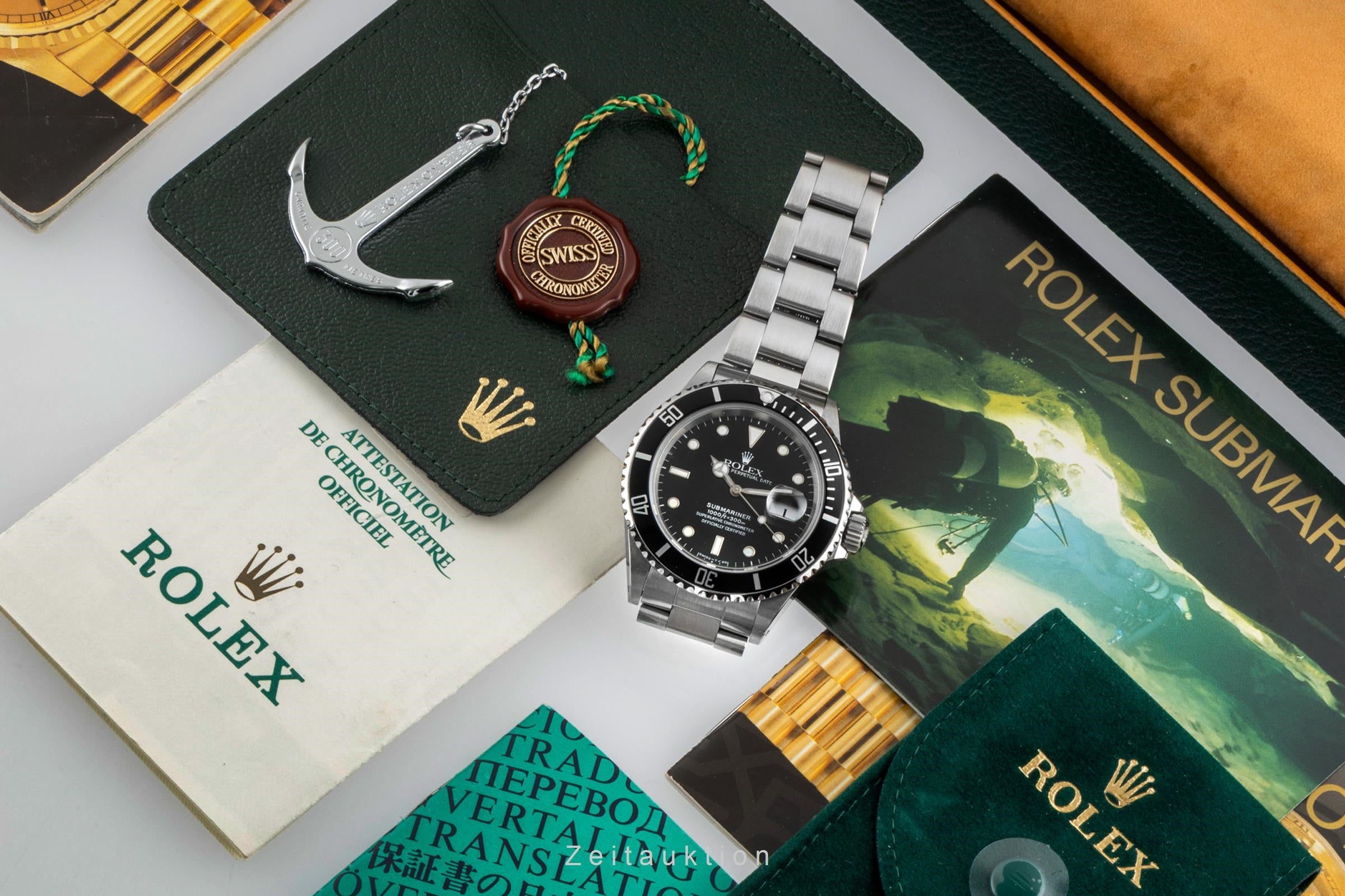 Rolex Submariner acero automático reloj para caballeros 16610  [2604202]