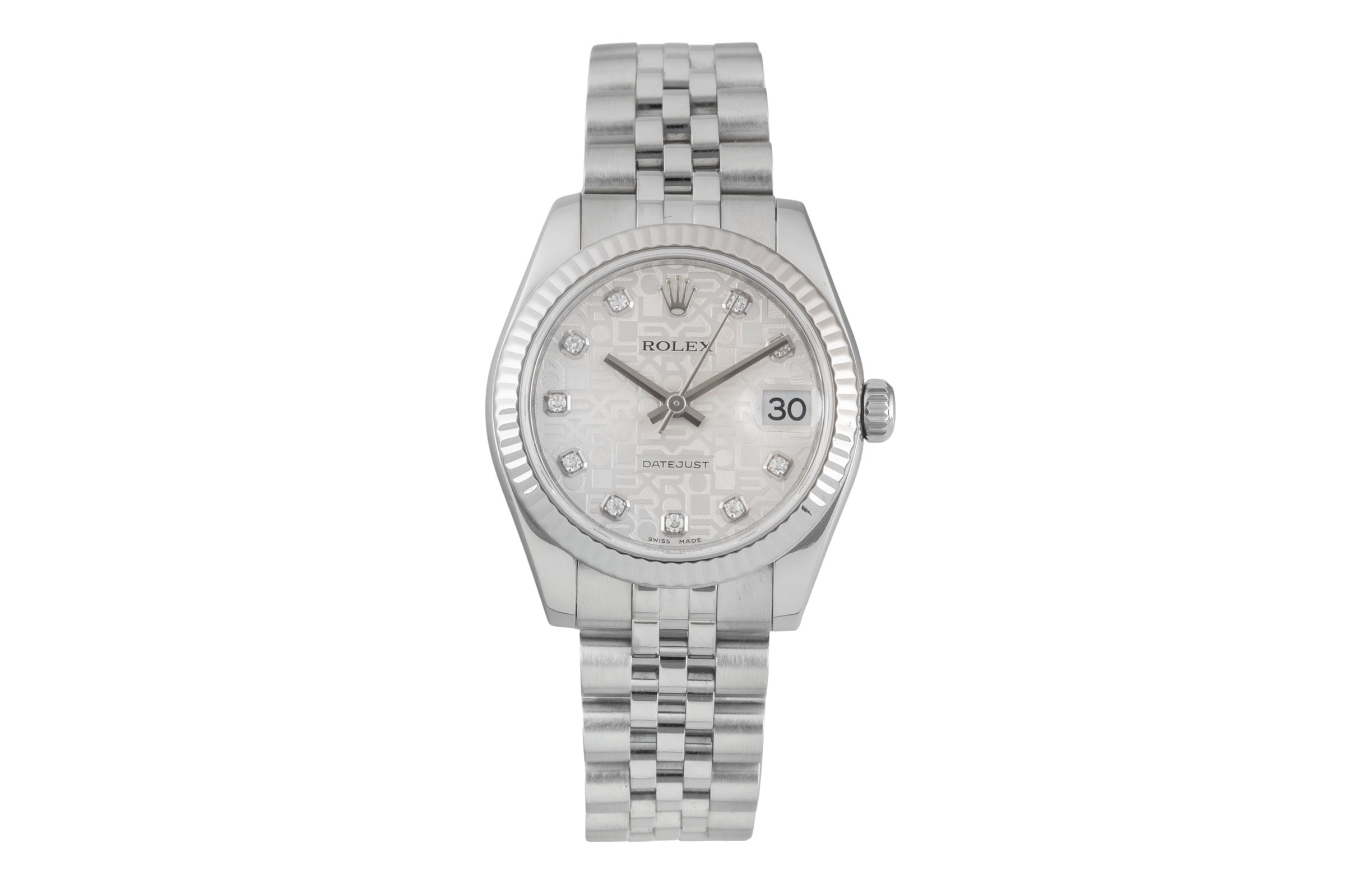 Rolex Datejust 31 Jubilée Diamond Dial Stahl / Weissgold Damenuhr 178274 B&P [2604205]