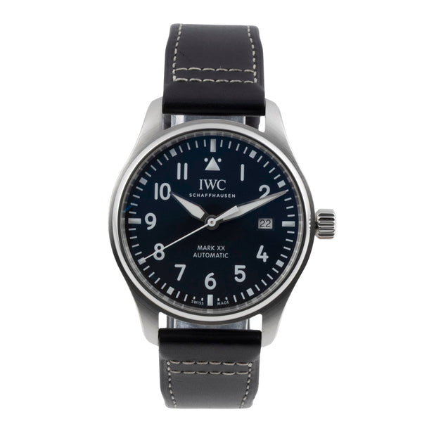 IWC Pilot Mark XX Black Dial Stahl Automatik Herrenuhr Ref. IW328201 B&P 2023 [2604210]