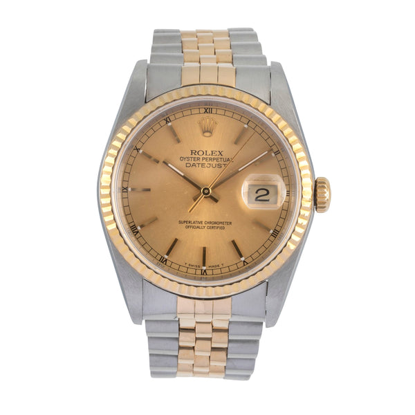 Rolex Datejust steel / gold automatic men's watch 16233 LP: 15350EUR  [2604214]
