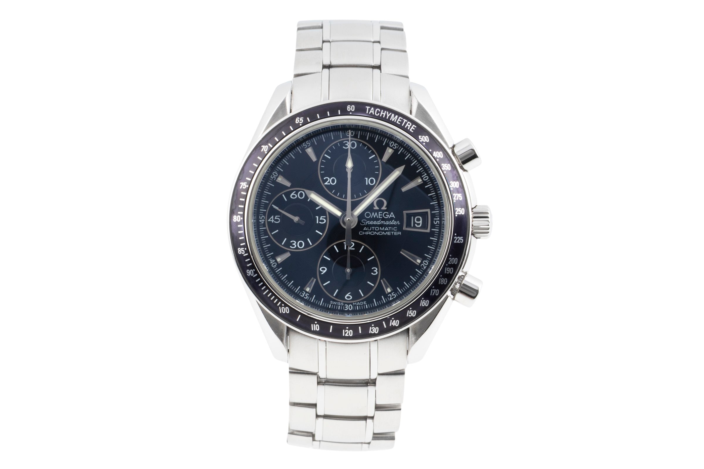 Omega Speedmaster Date Chronograph Stahl Automatik Ref. 3210.50.00 Papiere 2013 [2604216]