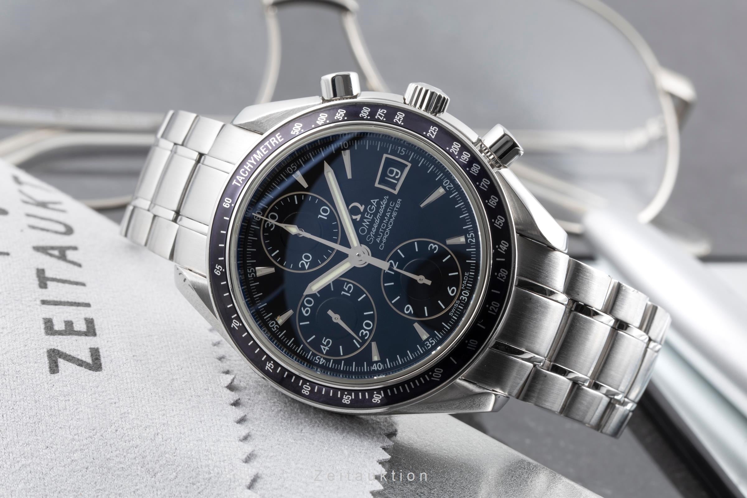 Omega Speedmaster Date Chronograph Stahl Automatik Ref. 3210.50.00 Papiere 2013 [2604216]