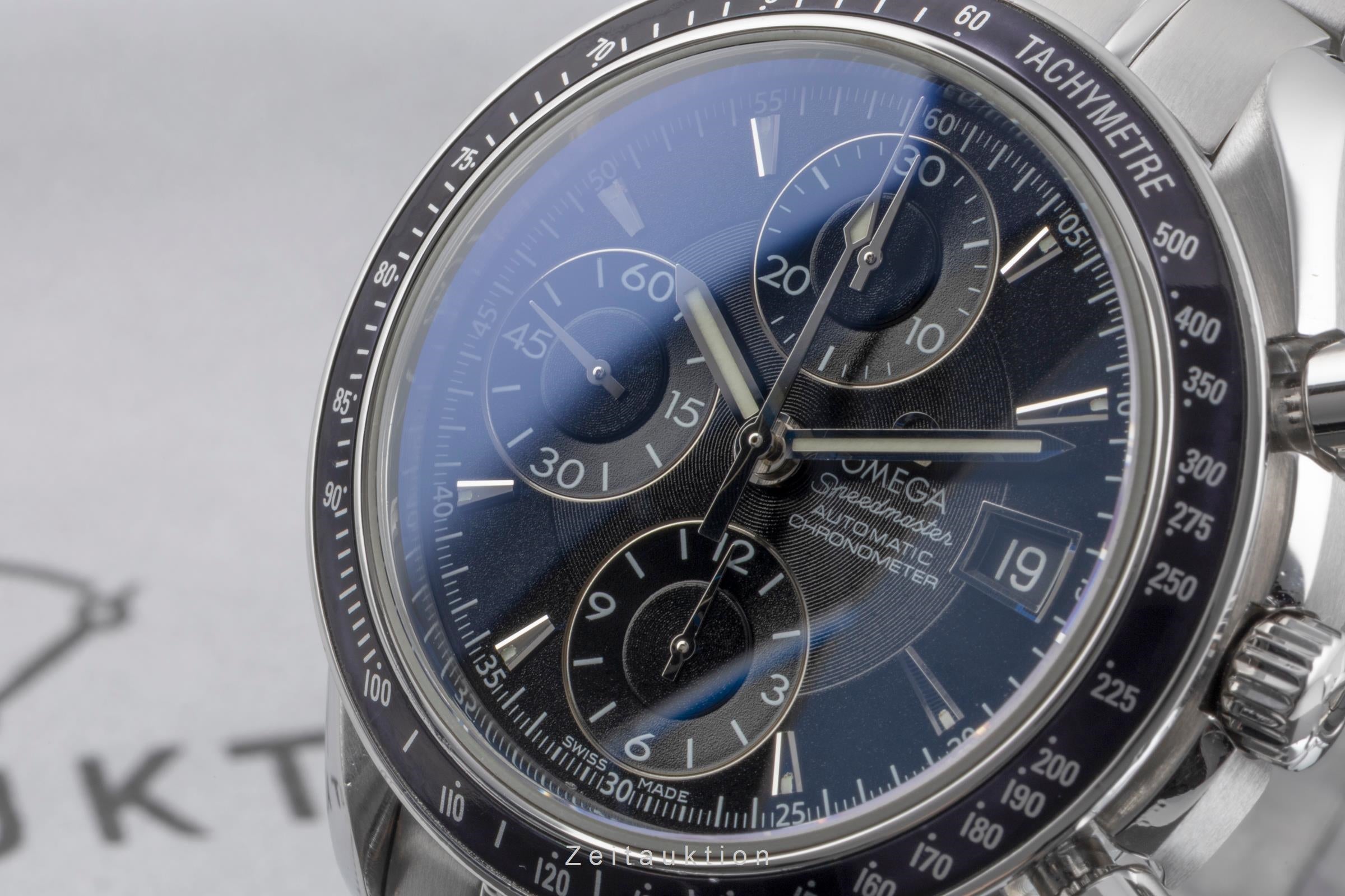 Omega Speedmaster Date Chronograph Stahl Automatik Ref. 3210.50.00 Papiere 2013 [2604216]
