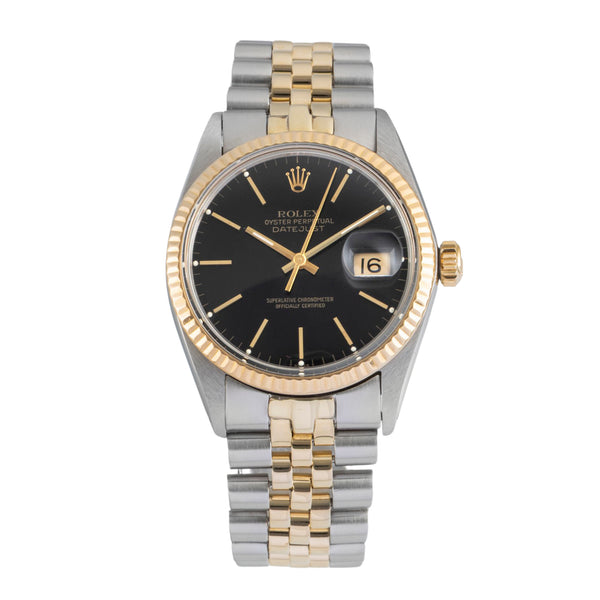 Rolex Datejust acciaio / oro automatismo orologio da uomo 16013 LP: 15350EUR Vintage  [2604224]