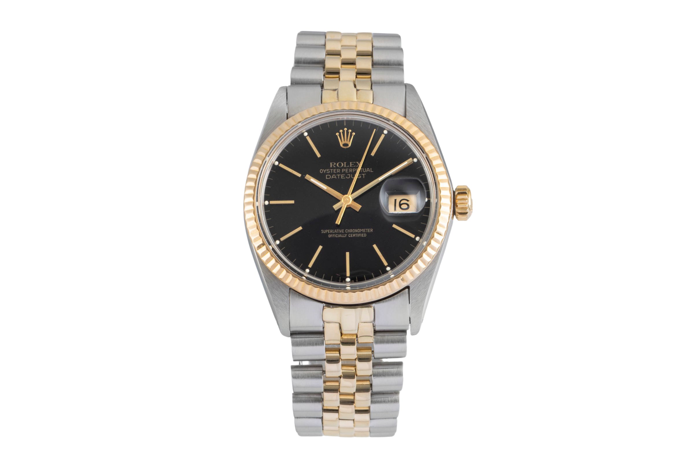 Rolex Datejust acciaio / oro automatismo orologio da uomo 16013 LP: 15350EUR Vintage  [2604224]