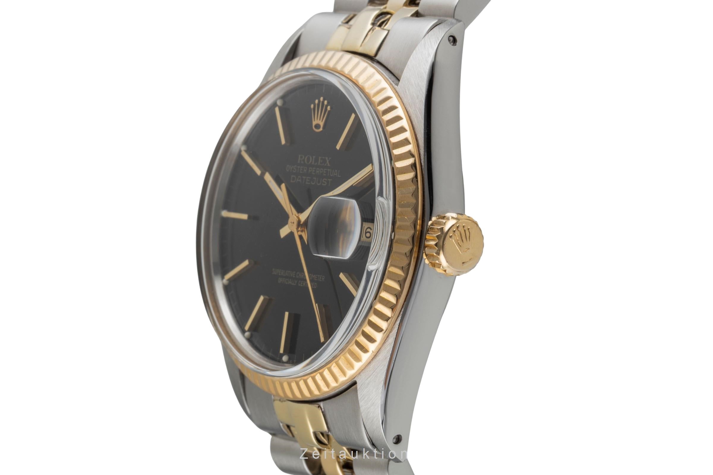 Rolex Datejust acciaio / oro automatismo orologio da uomo 16013 LP: 15350EUR Vintage  [2604224]