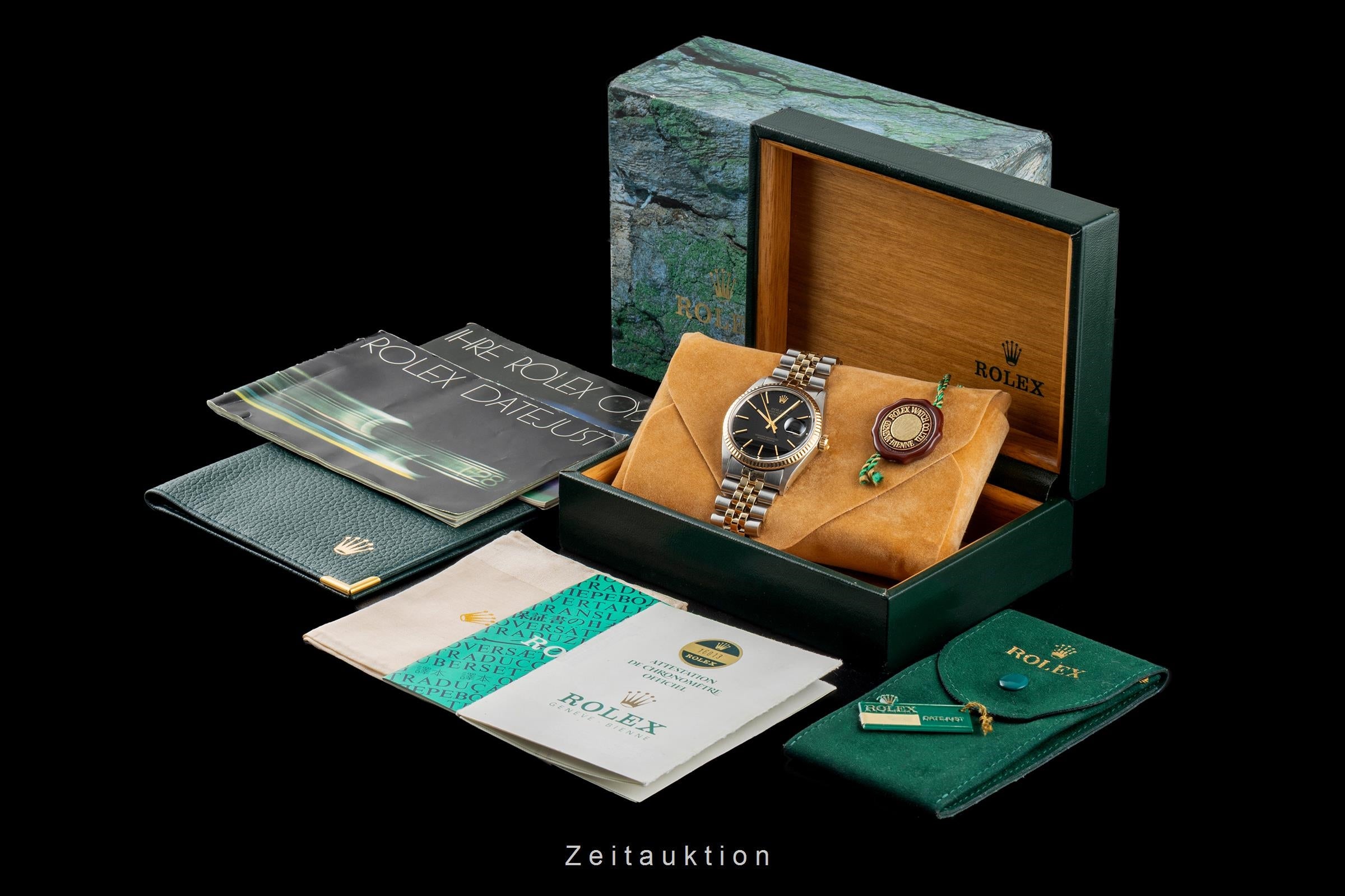 Rolex Datejust acciaio / oro automatismo orologio da uomo 16013 LP: 15350EUR Vintage  [2604224]
