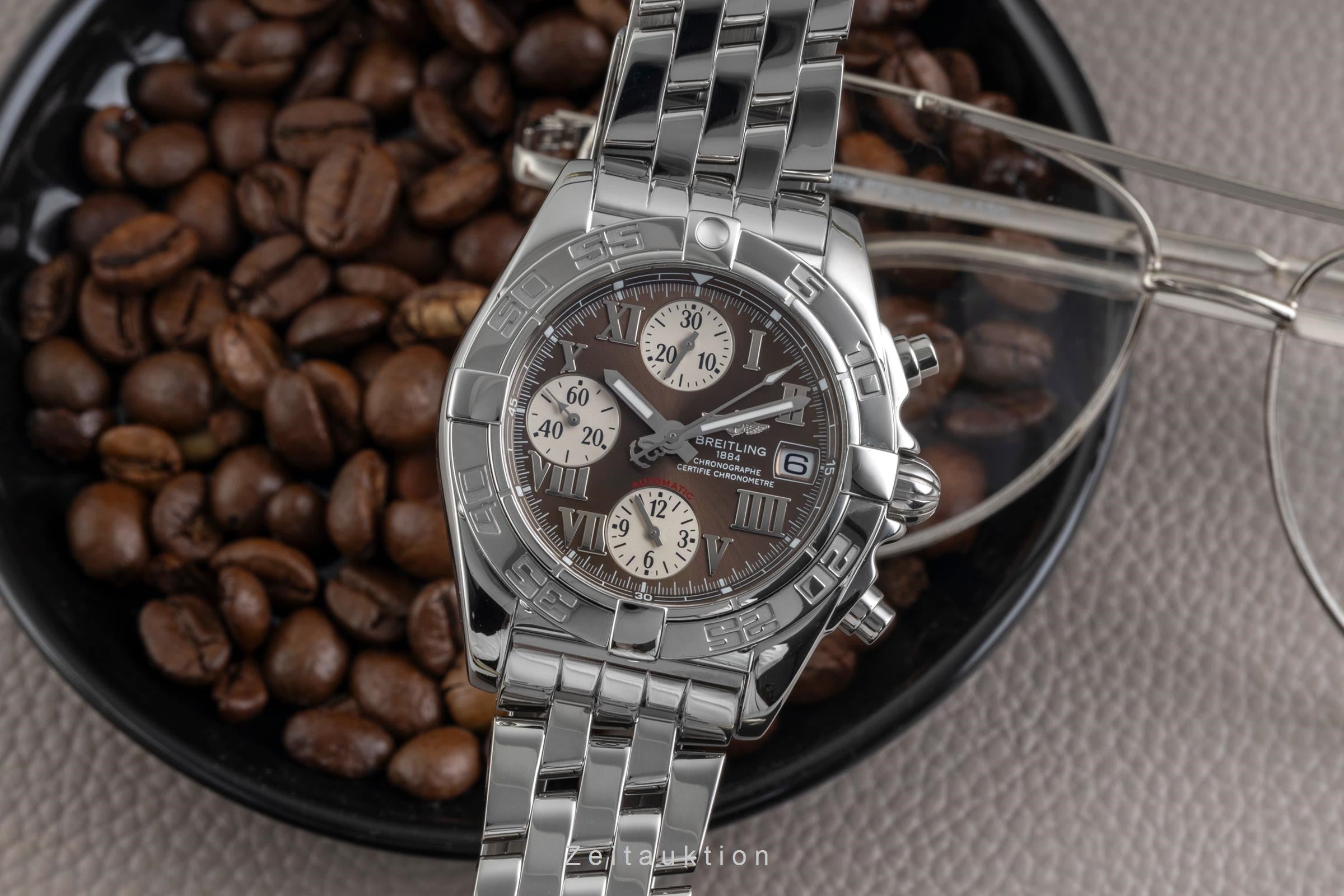 Breitling Galactic Chronograph Stahl Automatik Herrenuhr Ref. A13358 B&P 2011 [2604231]