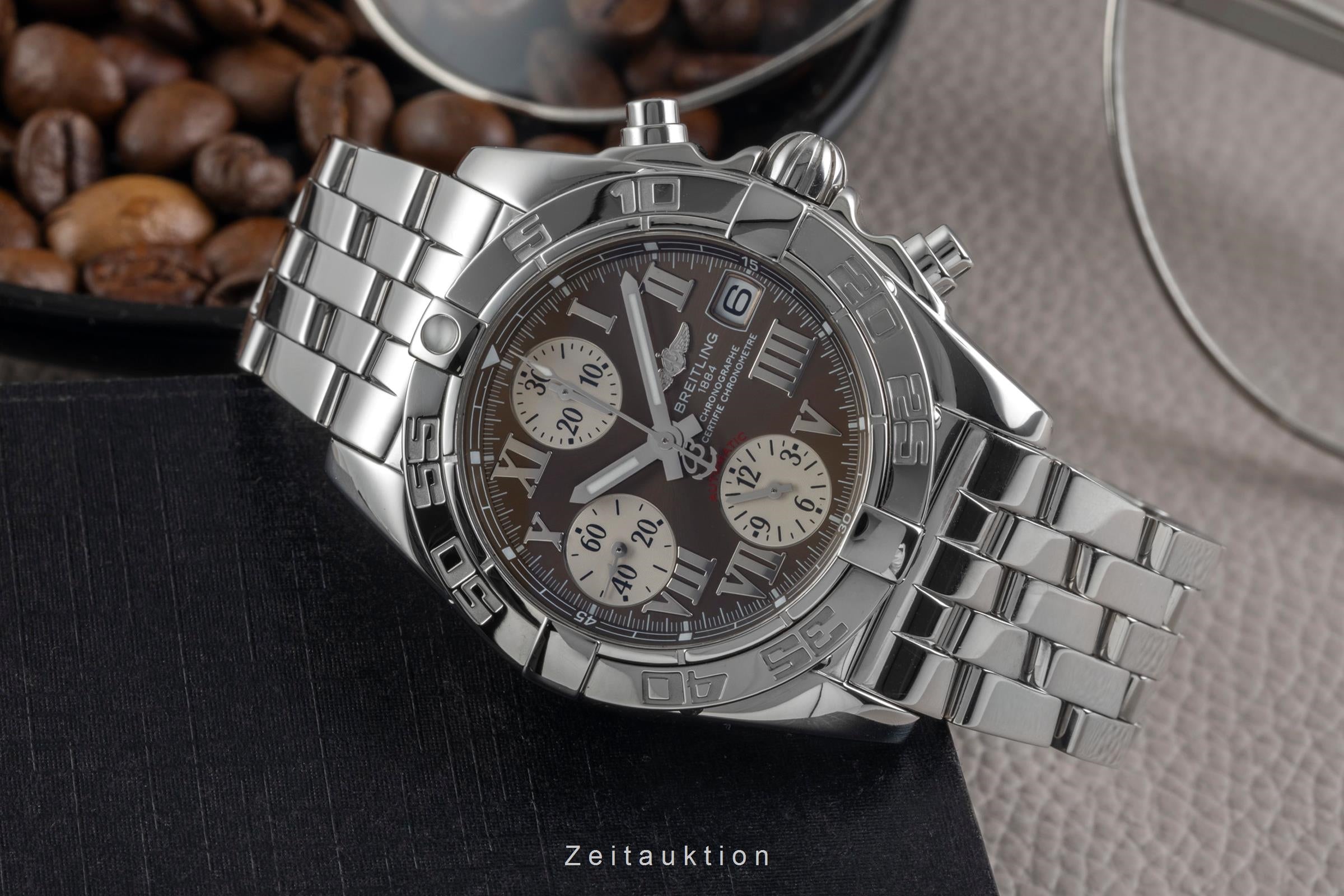 Breitling Galactic Chronograph Stahl Automatik Herrenuhr Ref. A13358 B&P 2011 [2604231]