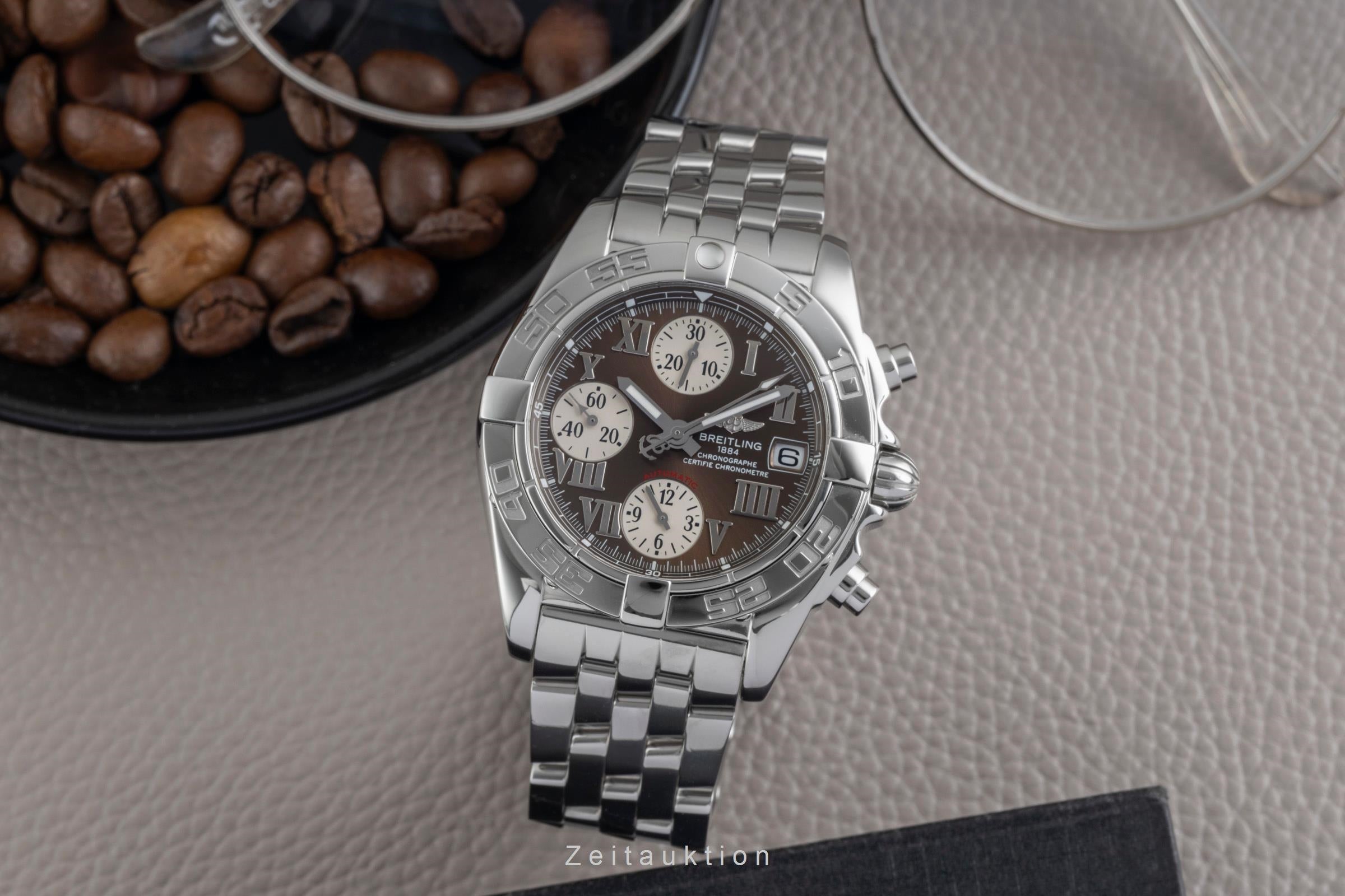 Breitling Galactic Chronograph Stahl Automatik Herrenuhr Ref. A13358 B&P 2011 [2604231]