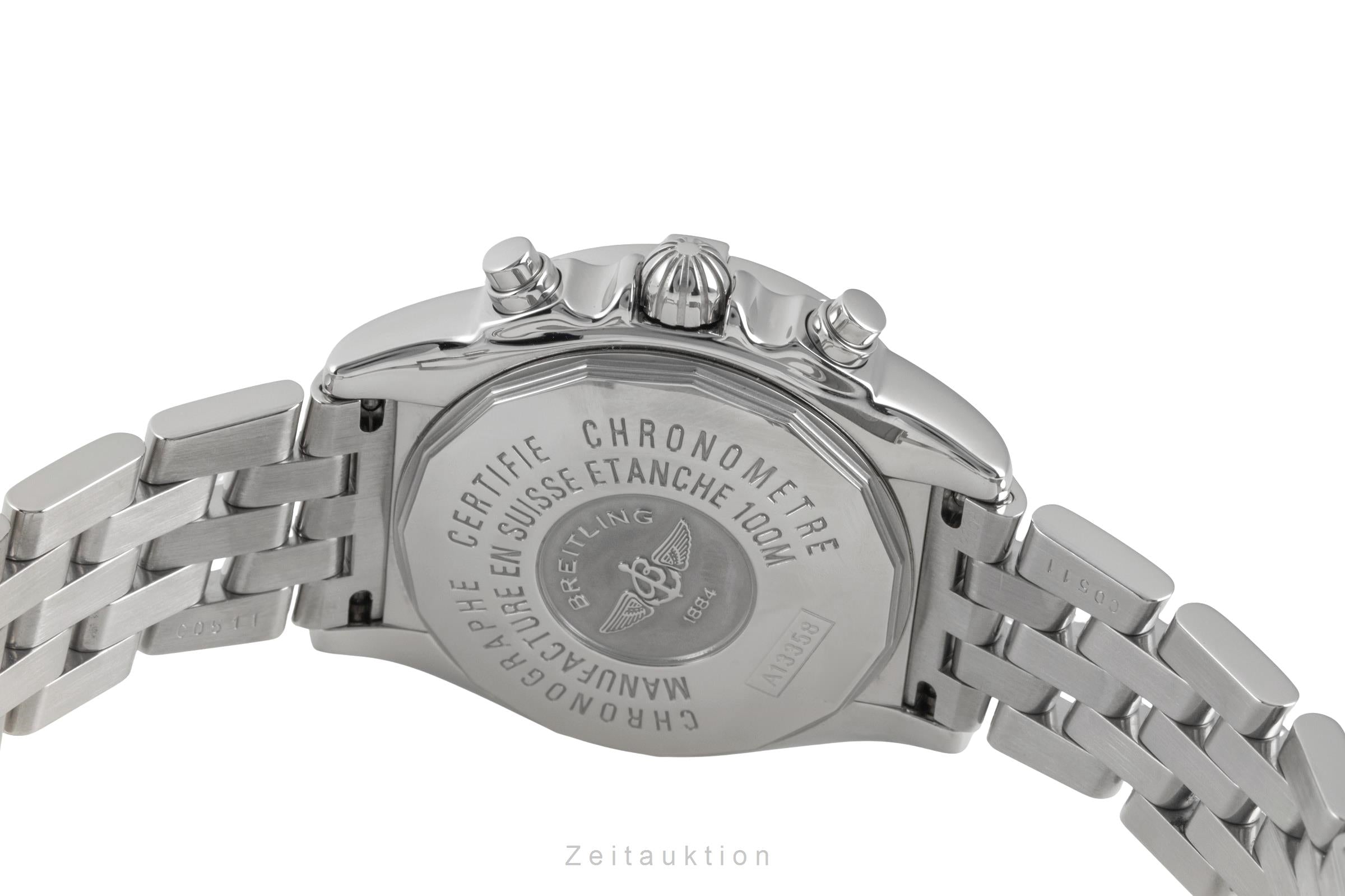 Breitling Galactic Chronograph Stahl Automatik Herrenuhr Ref. A13358 B&P 2011 [2604231]