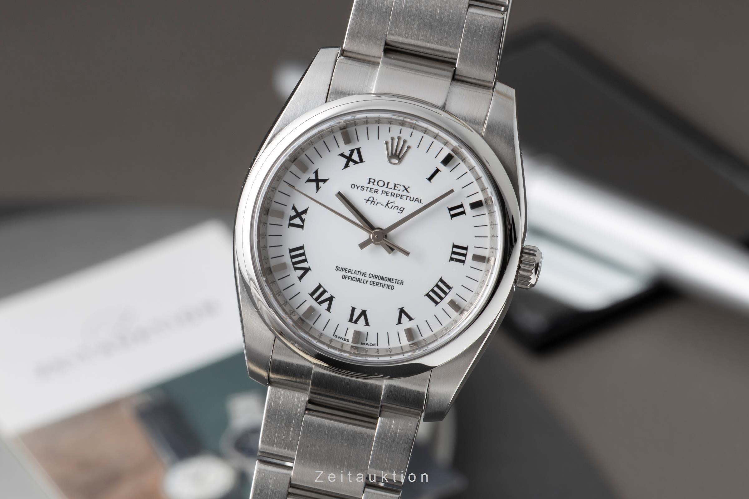 Rolex Air King acier automatique montre pour hommes 114200  [2604233]