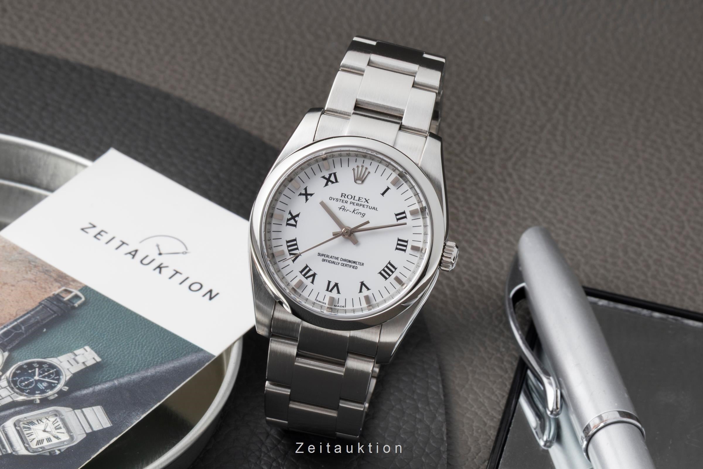 Rolex Air King acier automatique montre pour hommes 114200  [2604233]