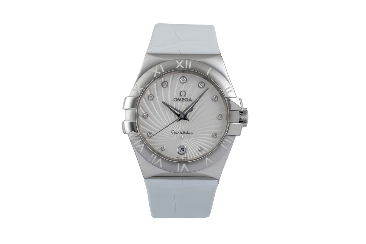 Omega Constellation Stahl Quarz Herrenuhr Ref 123.13.35.60.52.001 Box & Papiere  [2604234]