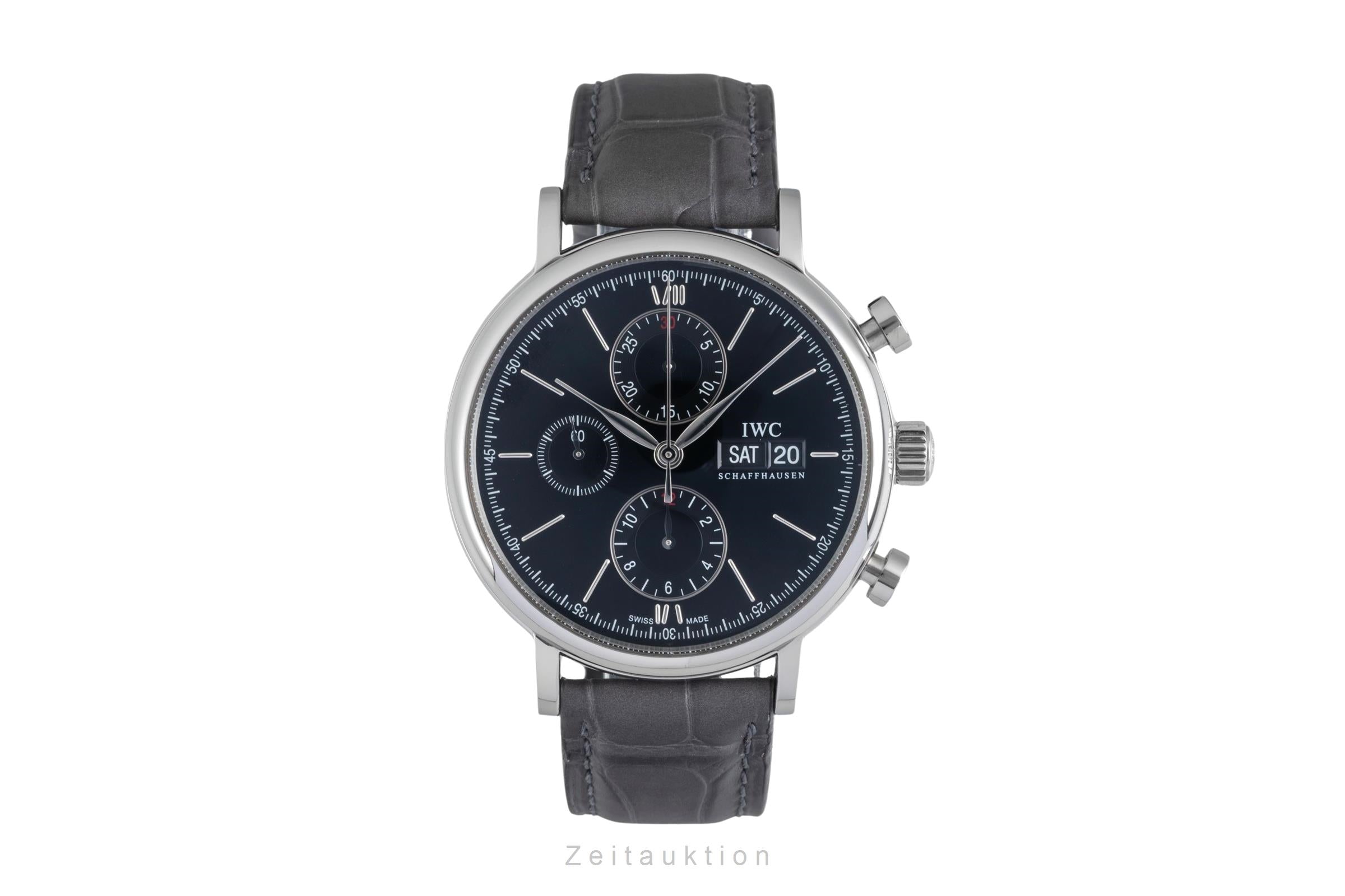 IWC Portofino cronógrafo acero automático reloj para caballeros IW391002 LP: 7100EUR  [2604239]