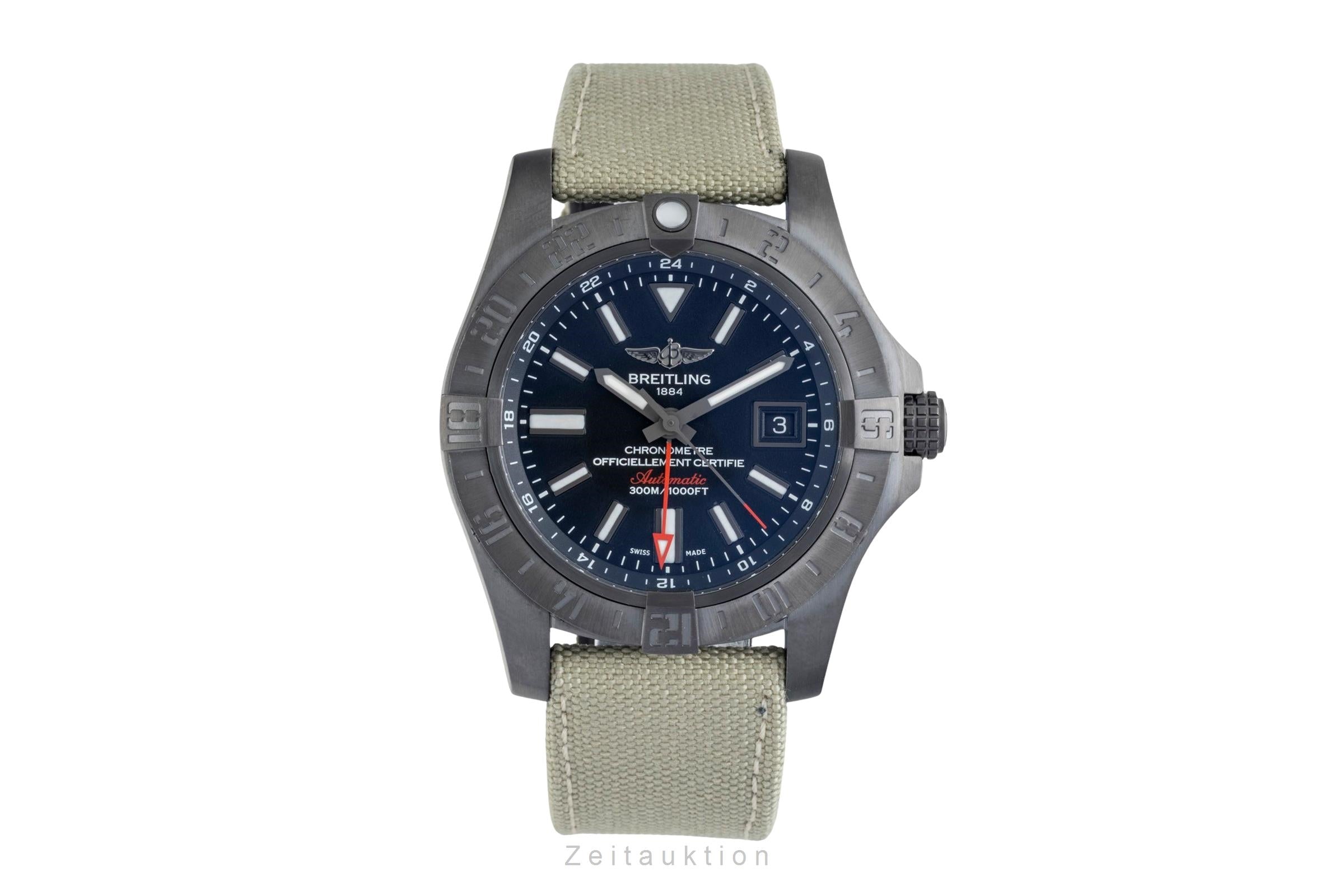 Breitling Avenger II GMT steel automatic men's watch M3239010/BF04 LP: 5650EUR  [2604247]