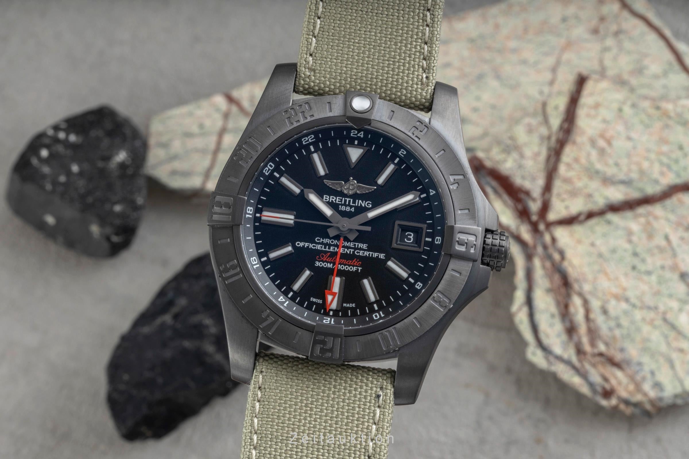 Breitling Avenger II GMT acciaio automatismo orologio da uomo M3239010/BF04 LP: 5650EUR  [2604247]