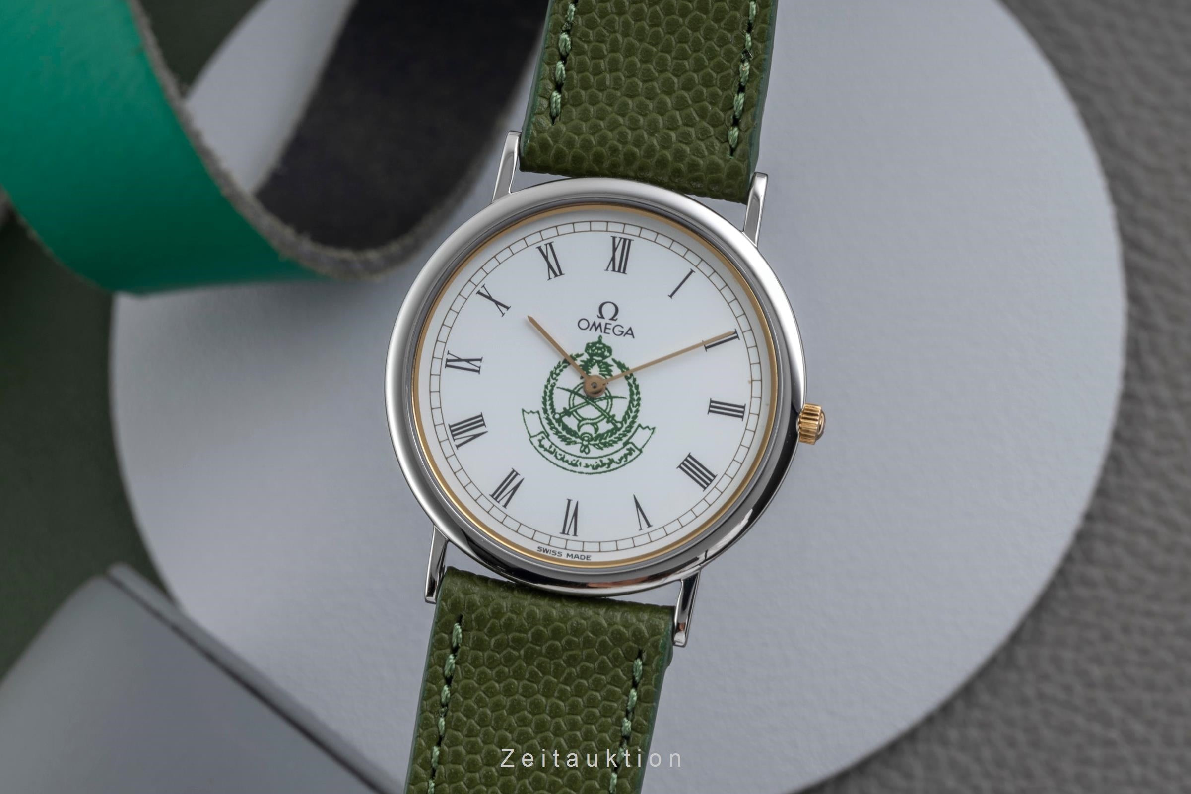 Omega De Ville steel quartz men's watch 195.0075.2 Vintage  [2604255]
