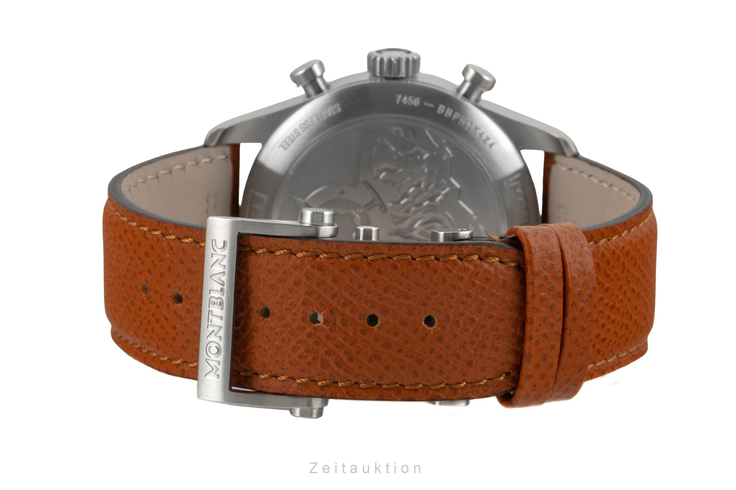 Montblanc 1858 cronografo acciaio automatismo orologio da uomo 117836   7456  [2604257]
