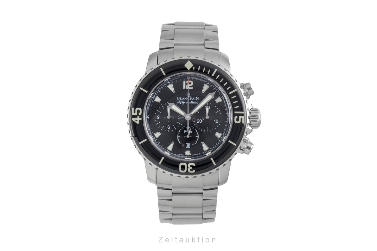 Blancpain Fifty Fathoms Chronograph Stahl Automatik Ref. 5085F-1130 B&P 2009 [2604272]