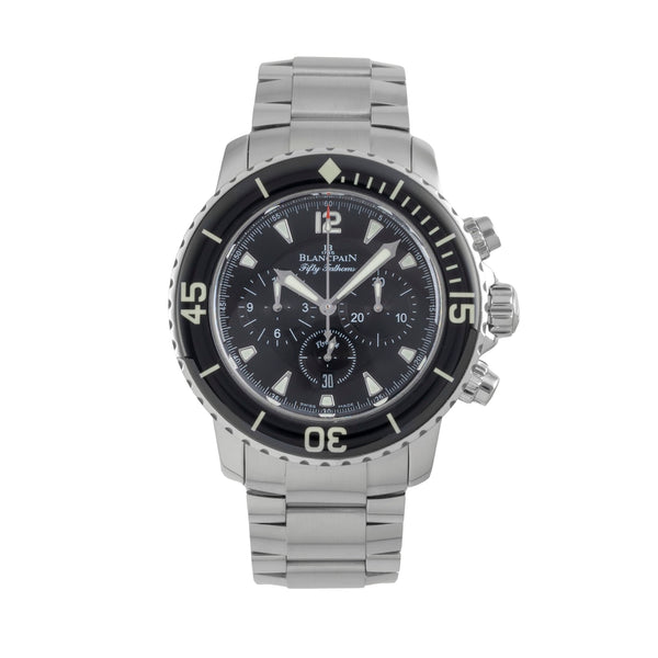 Blancpain Fifty Fathoms Chronograph Stahl Automatik Ref. 5085F-1130 B&P 2009 [2604272]