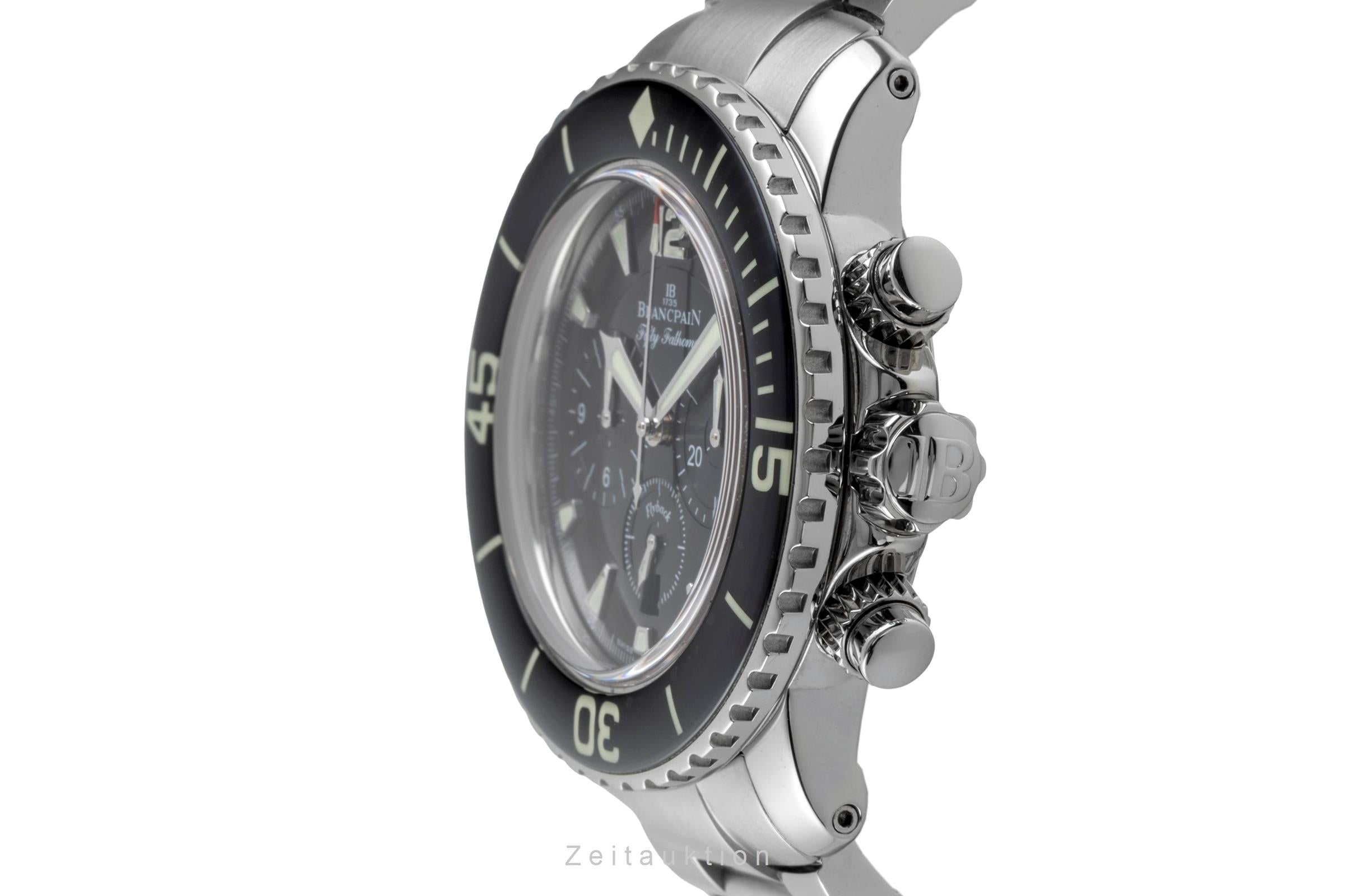 Blancpain Fifty Fathoms Chronograph Stahl Automatik Ref. 5085F-1130 B&P 2009 [2604272]