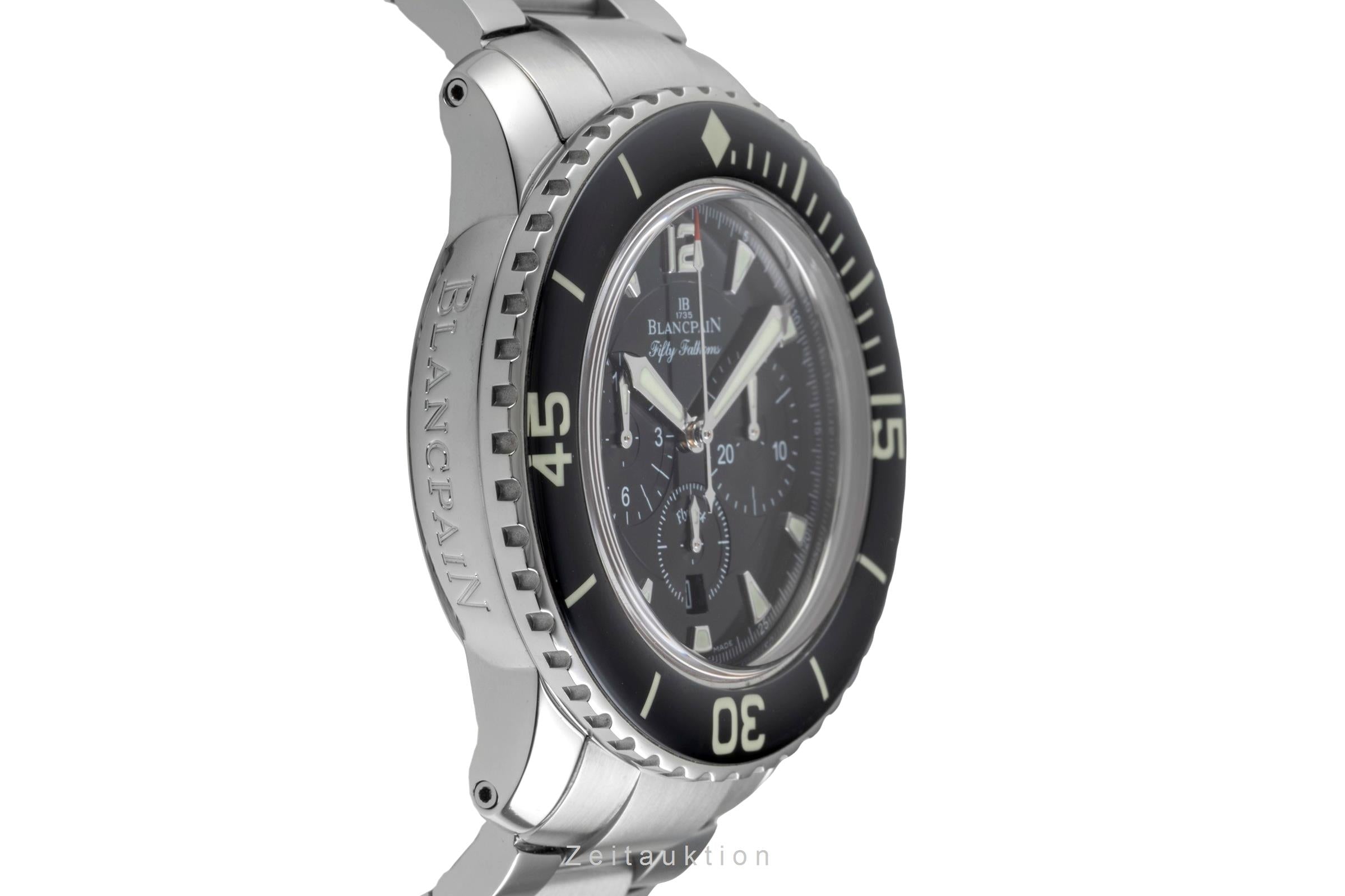 Blancpain Fifty Fathoms Chronograph Stahl Automatik Ref. 5085F-1130 B&P 2009 [2604272]