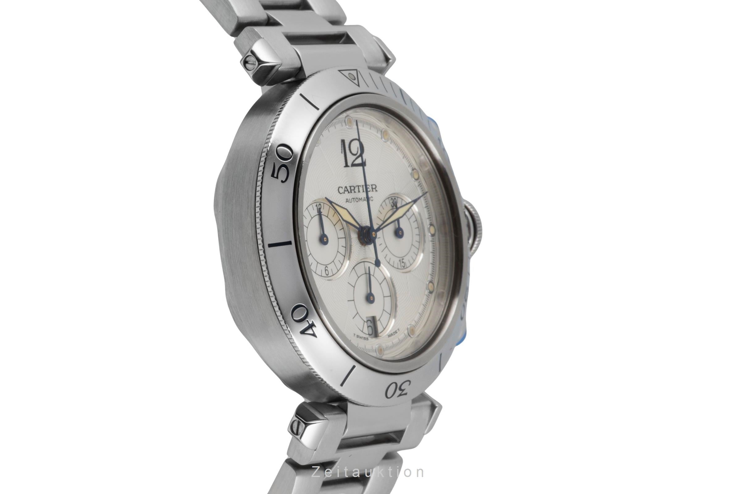 Cartier Pasha chronographe acier automatique montre pour hommes W31030H3  [2604278]