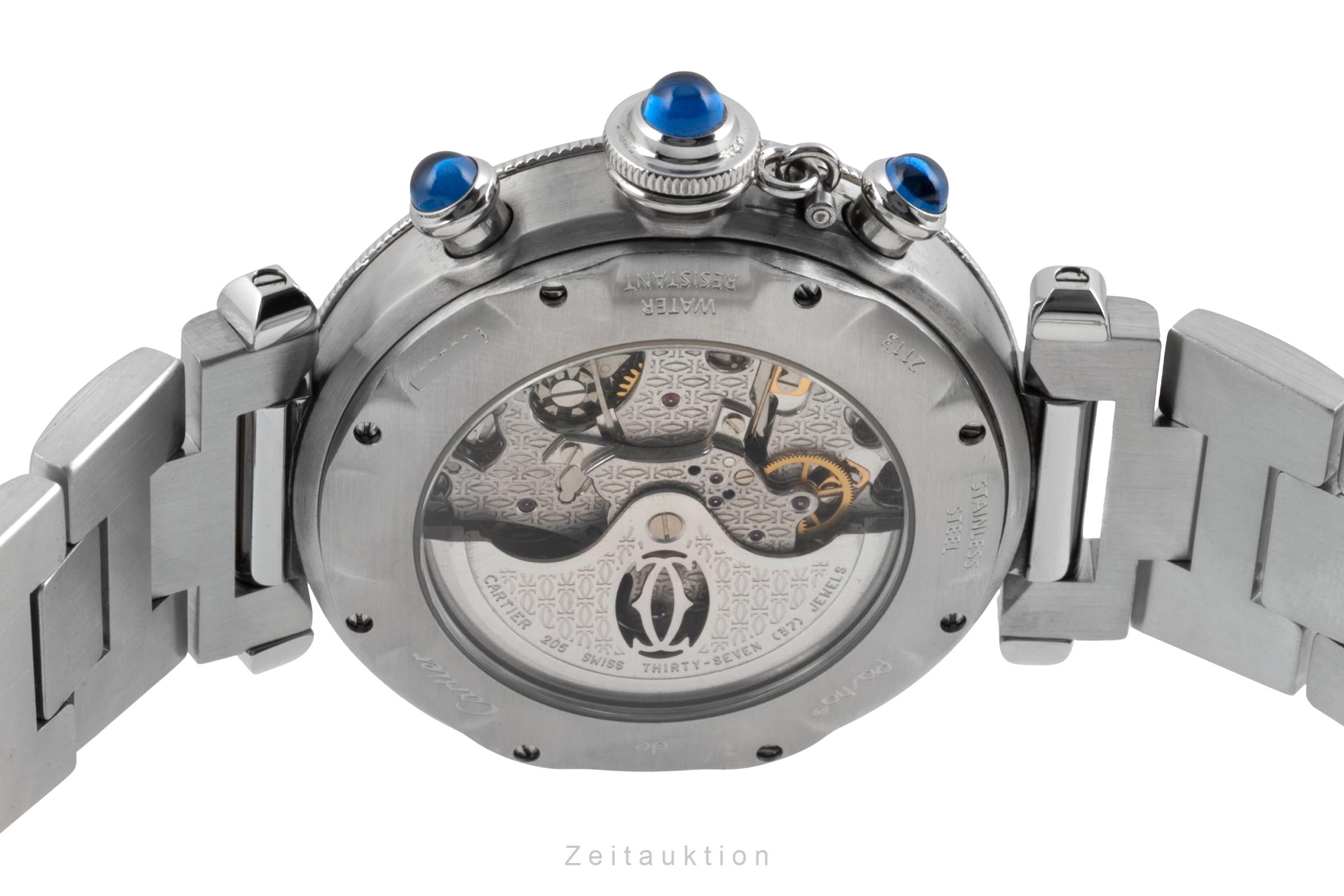 Cartier Pasha chronographe acier automatique montre pour hommes W31030H3  [2604278]
