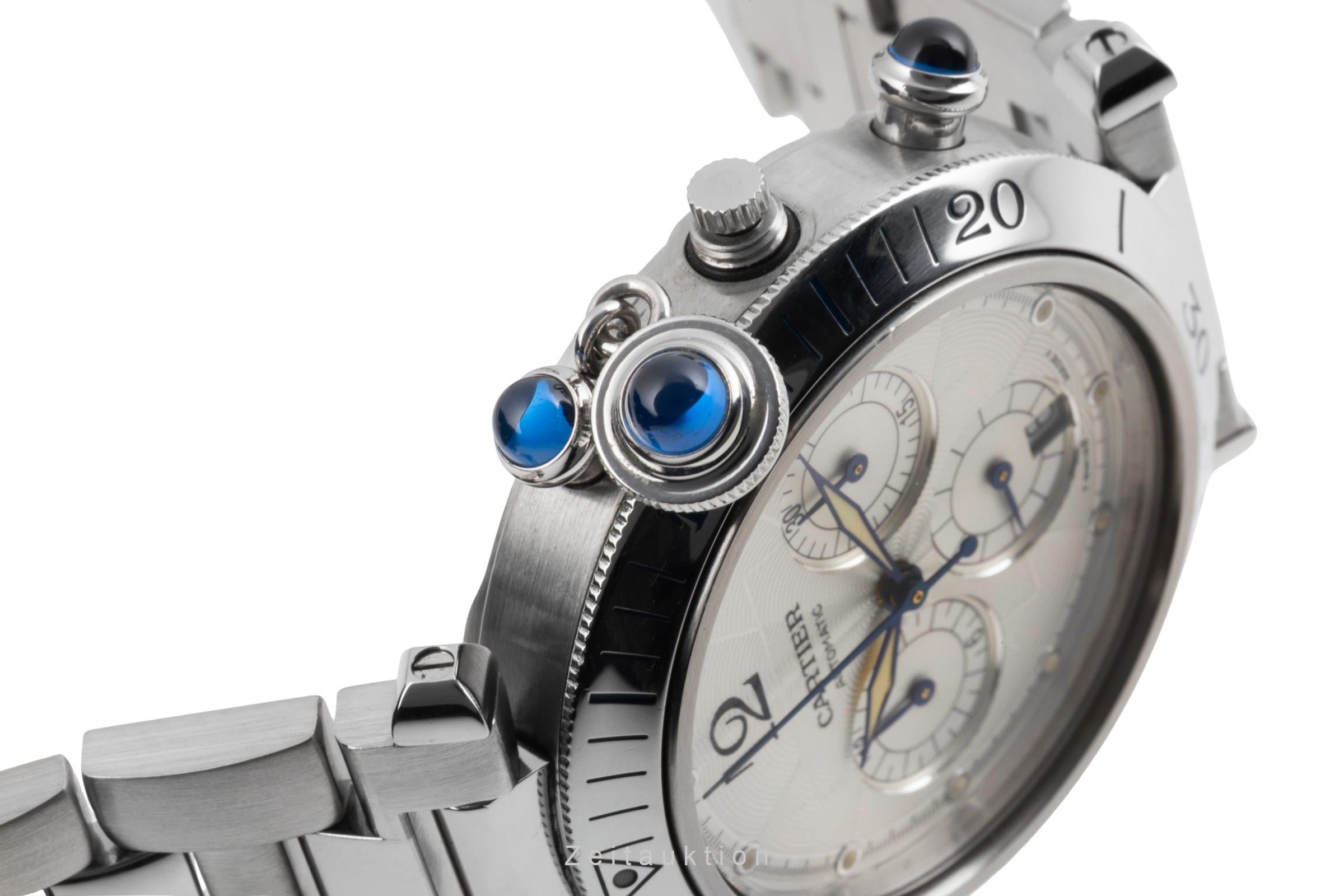 Cartier Pasha chronographe acier automatique montre pour hommes W31030H3  [2604278]