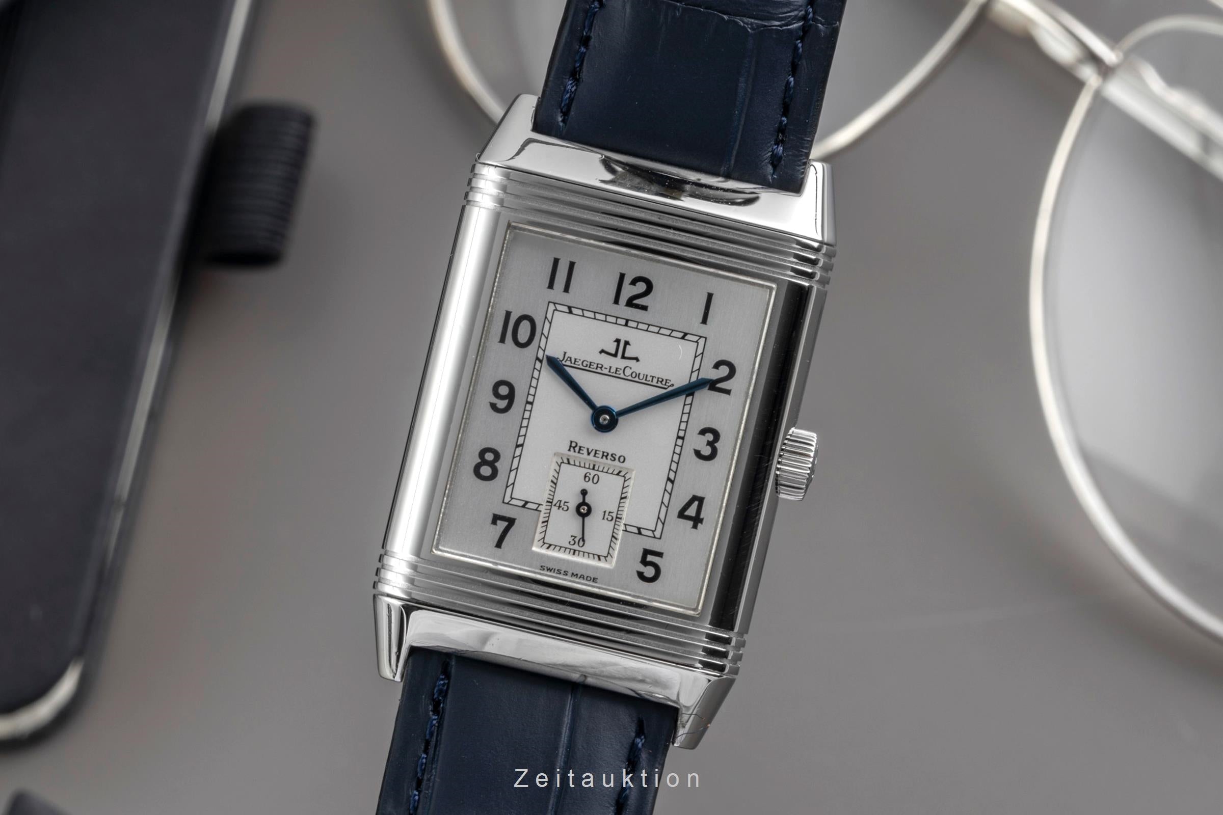 Jaeger LeCoultre Reverso acier à remontage manuel montre pour hommes 270.8.62  [2604281]
